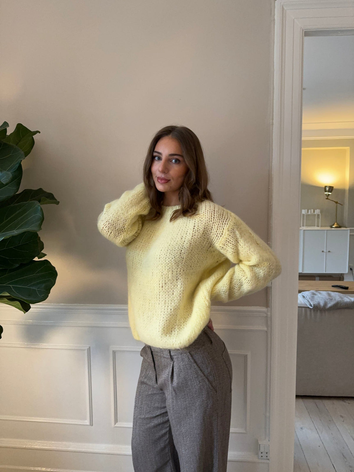 Genevieve Oversize Triko - Sarı