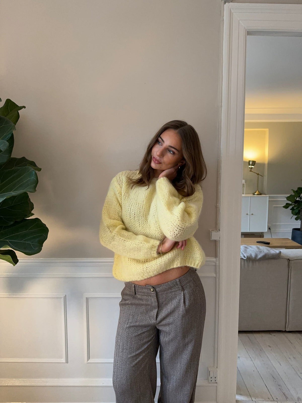 Genevieve Oversize Triko - Sarı