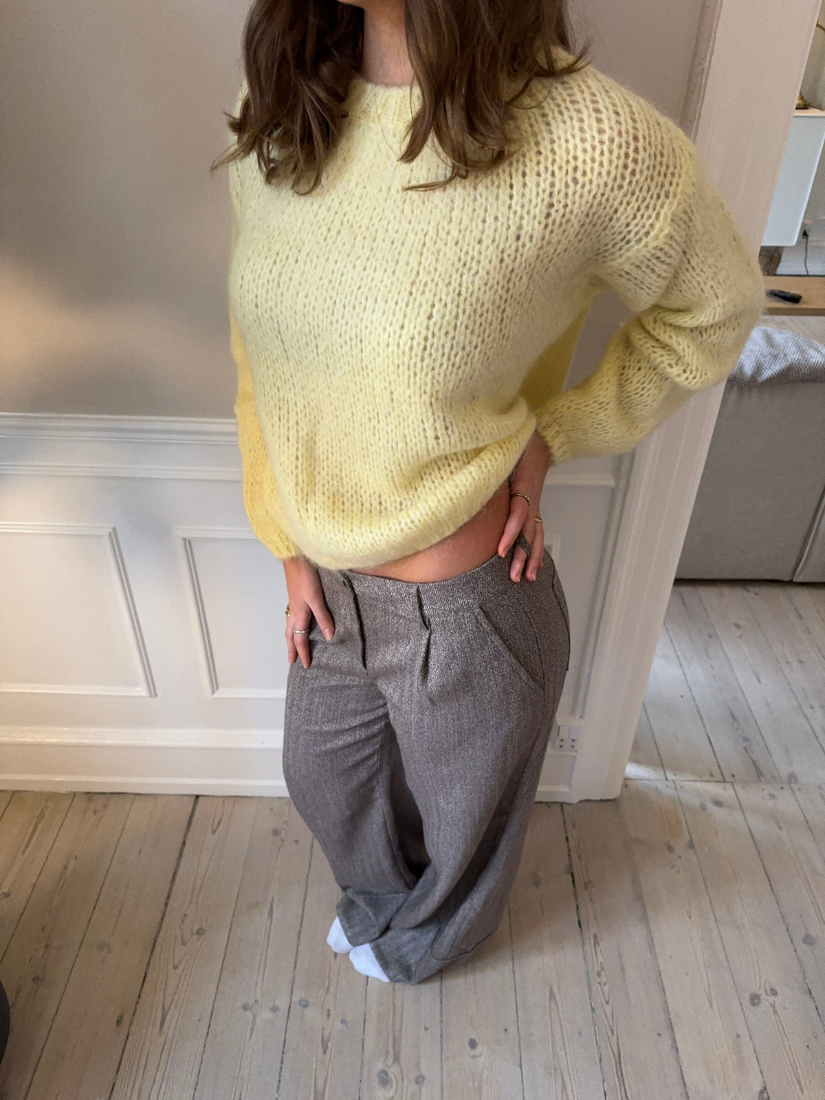 Genevieve Oversize Triko - Sarı