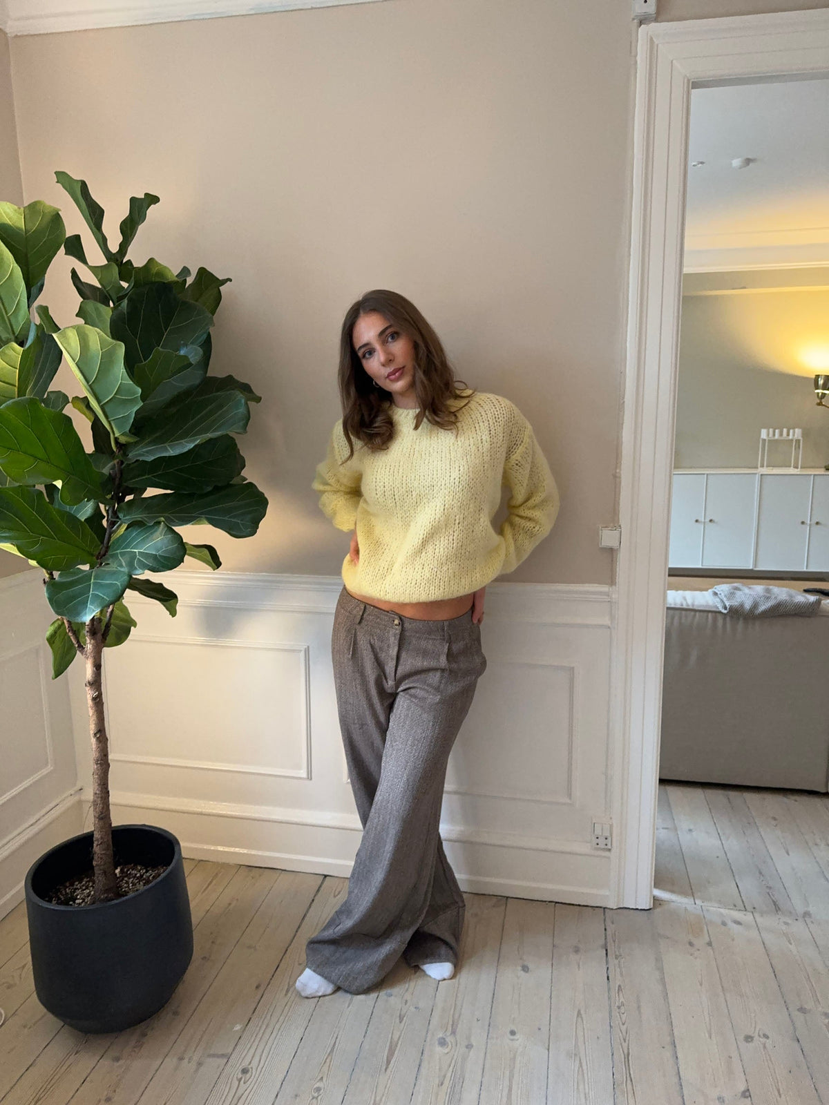 Genevieve Oversize Triko - Sarı