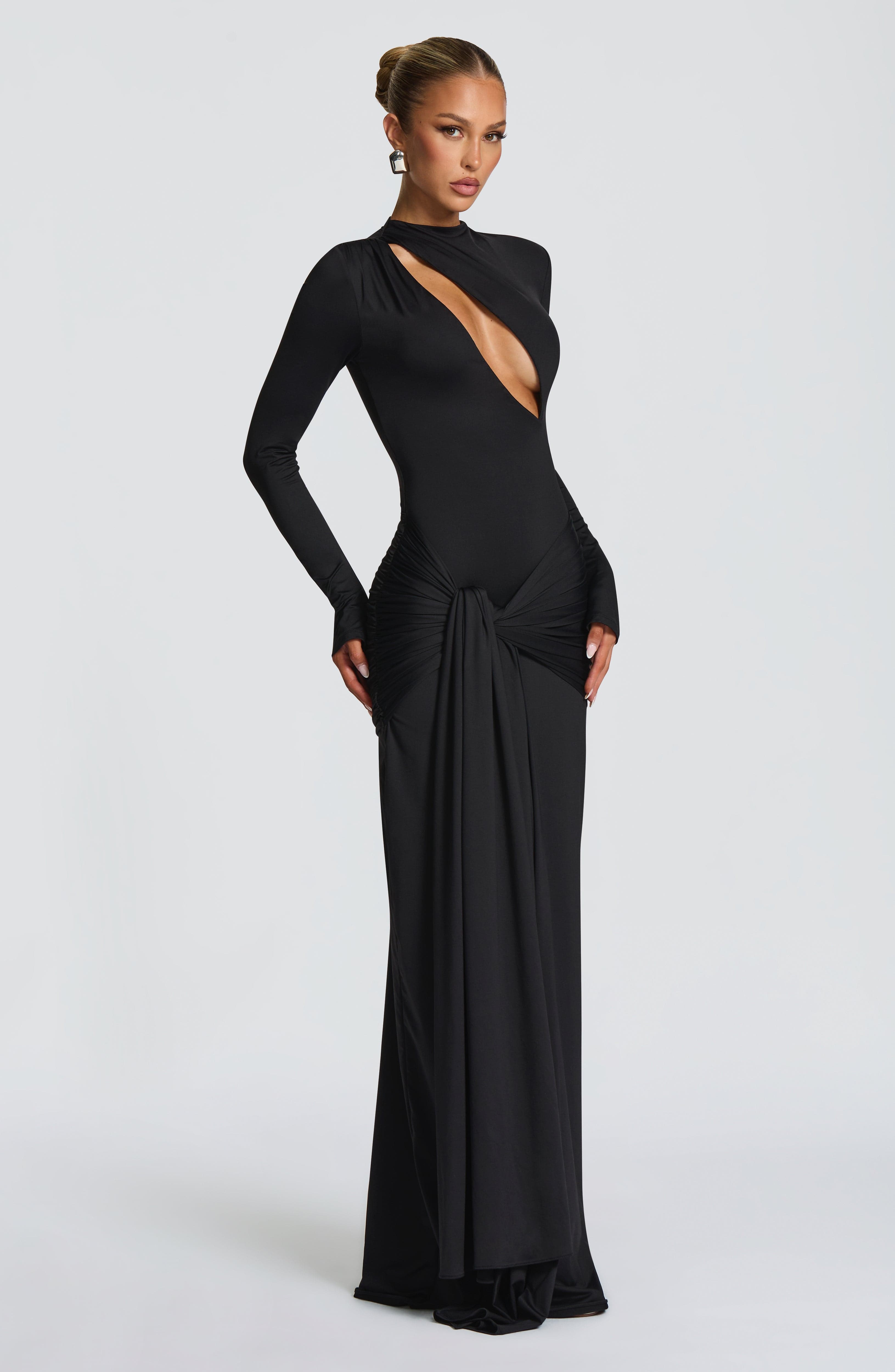 Siyah Tahnee Maxi Elbise