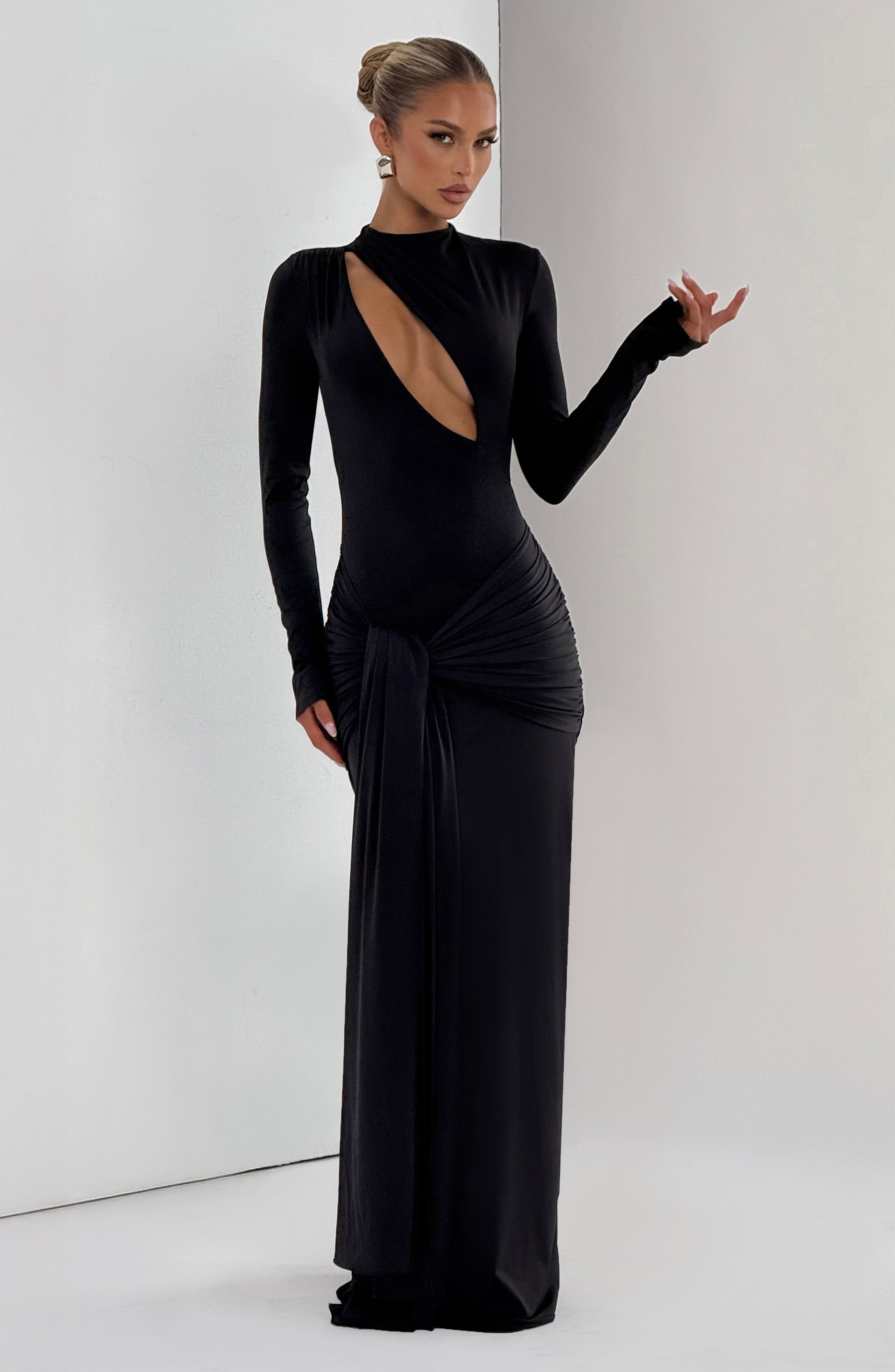 Siyah Tahnee Maxi Elbise