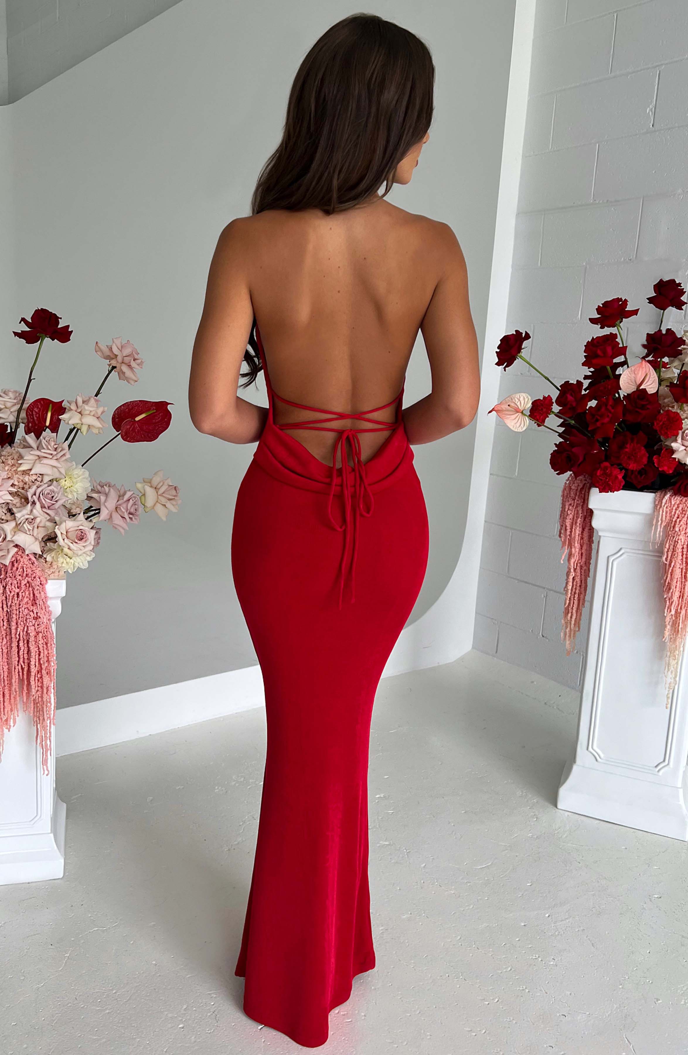 Talisa Kırmızı Maxi Elbise