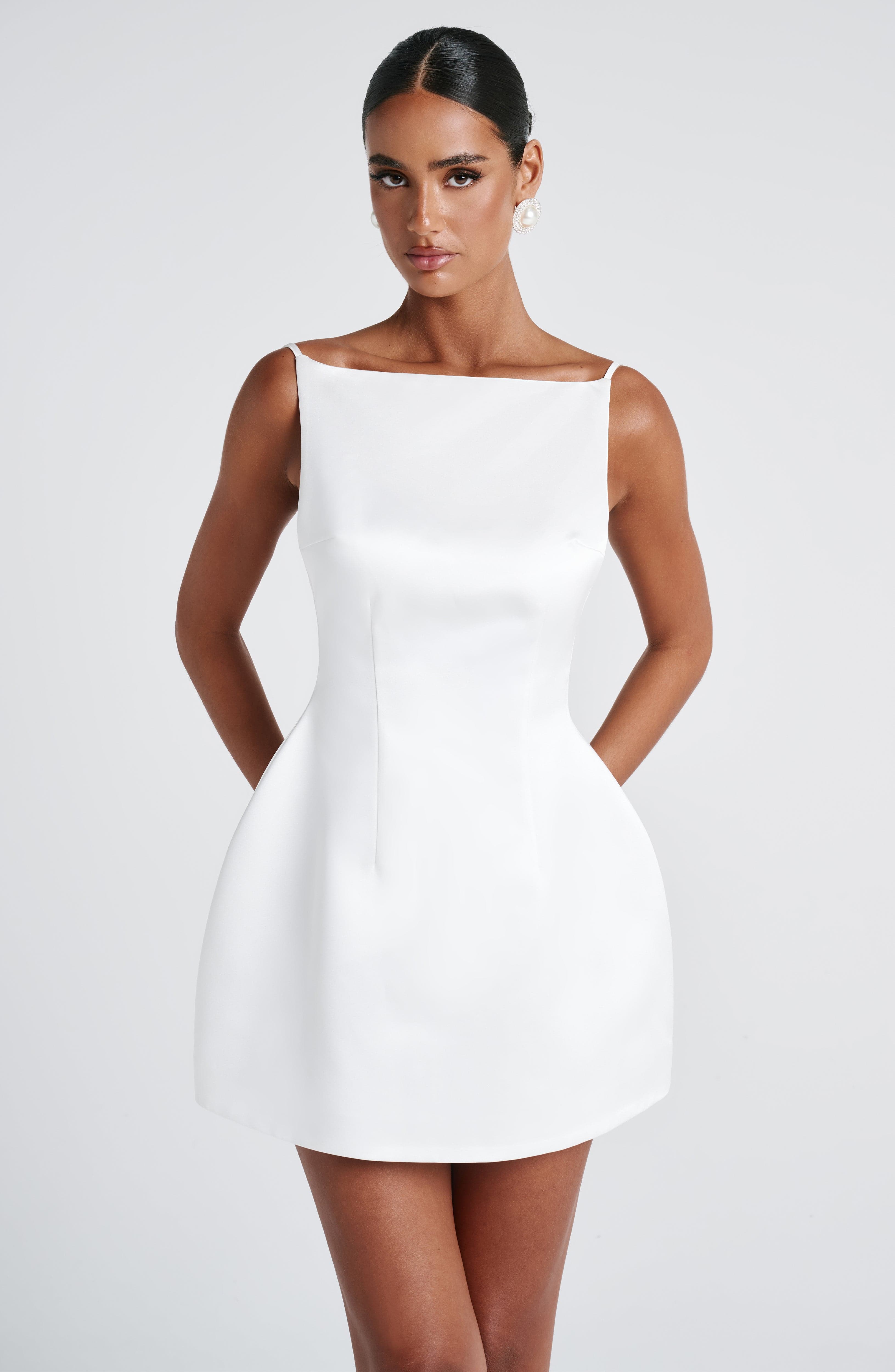 Tate Mini Krem Elbise