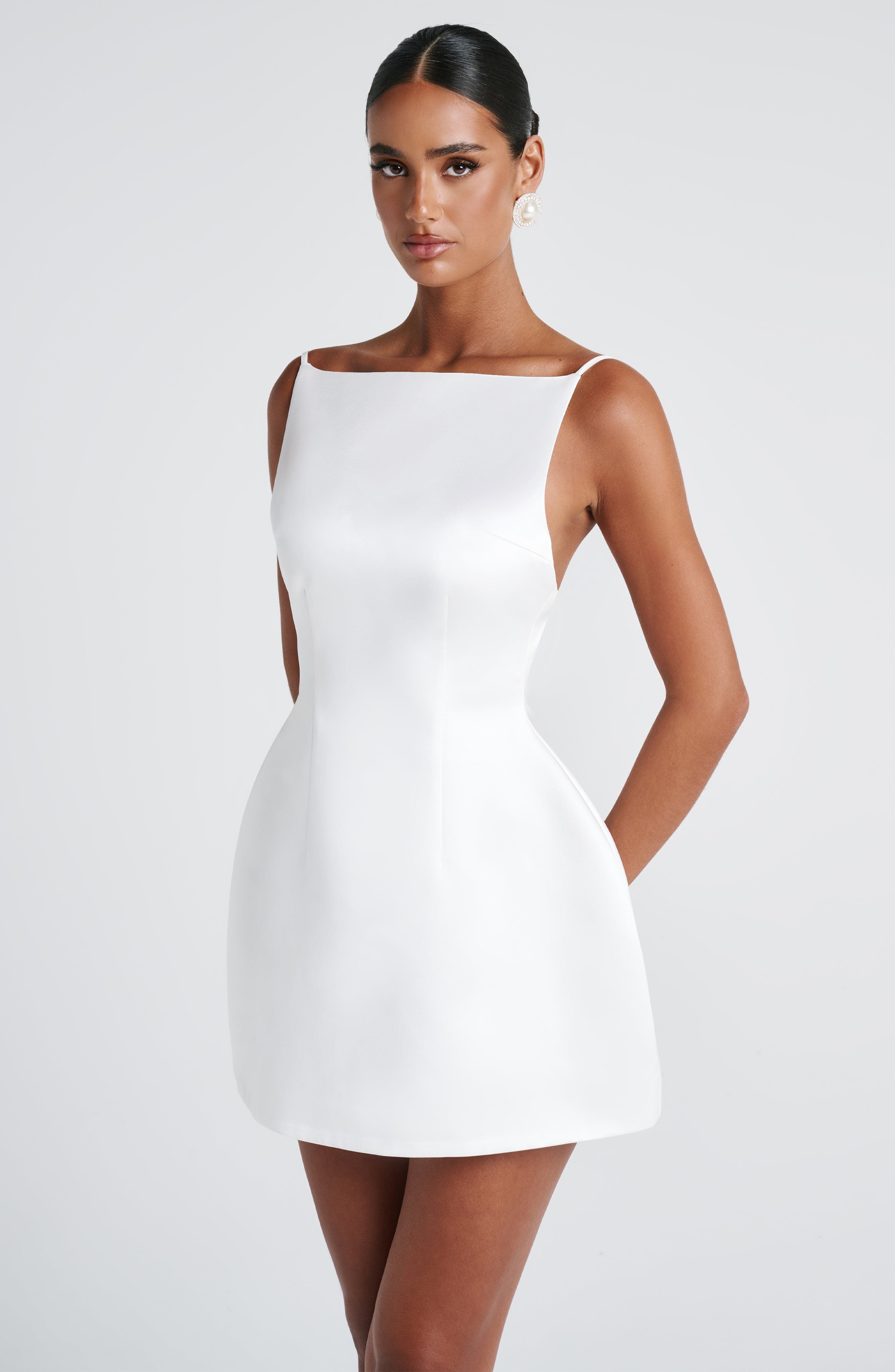 Tate Mini Krem Elbise