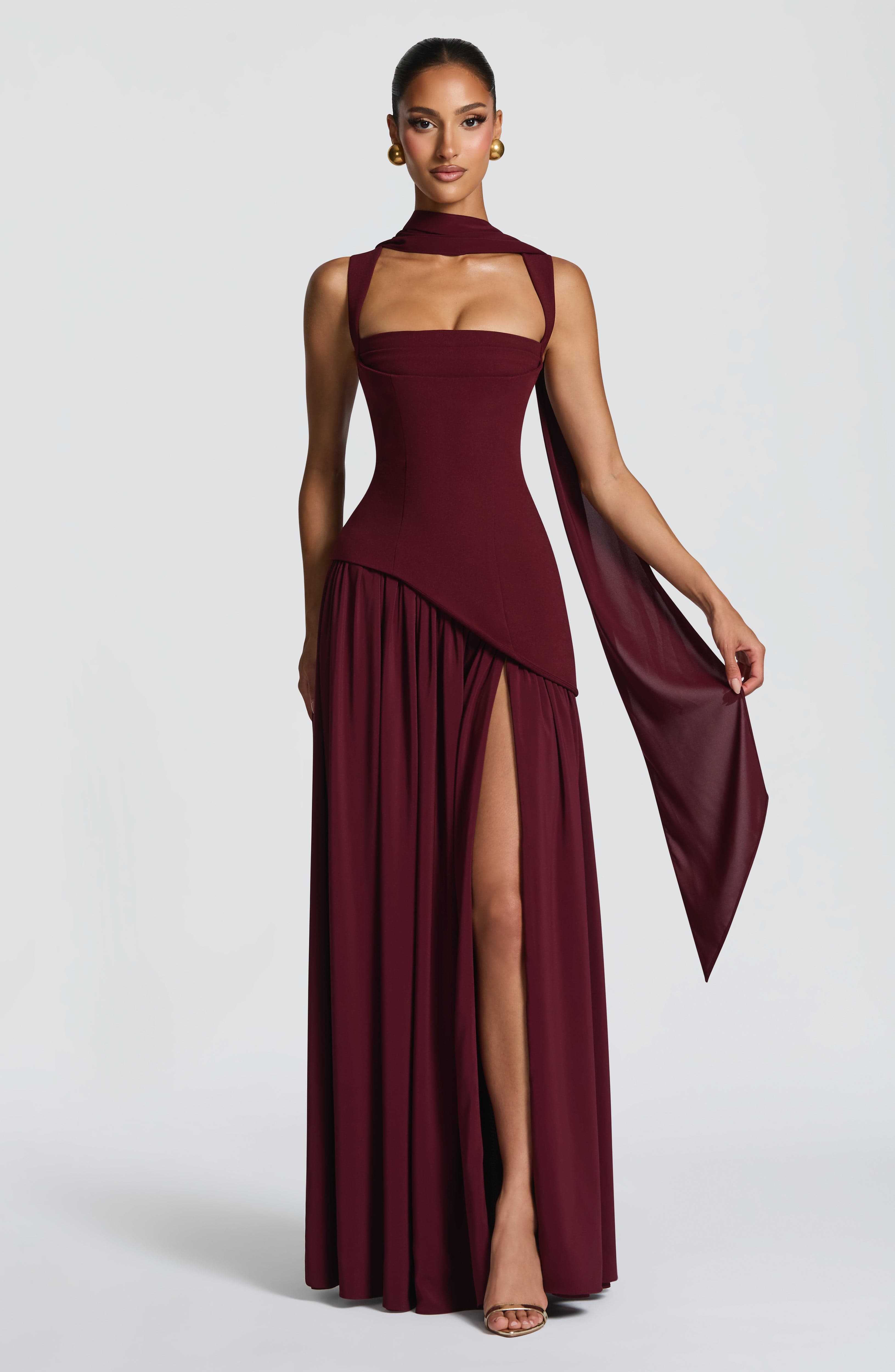Tullulah Maxi Kiraz Elbise