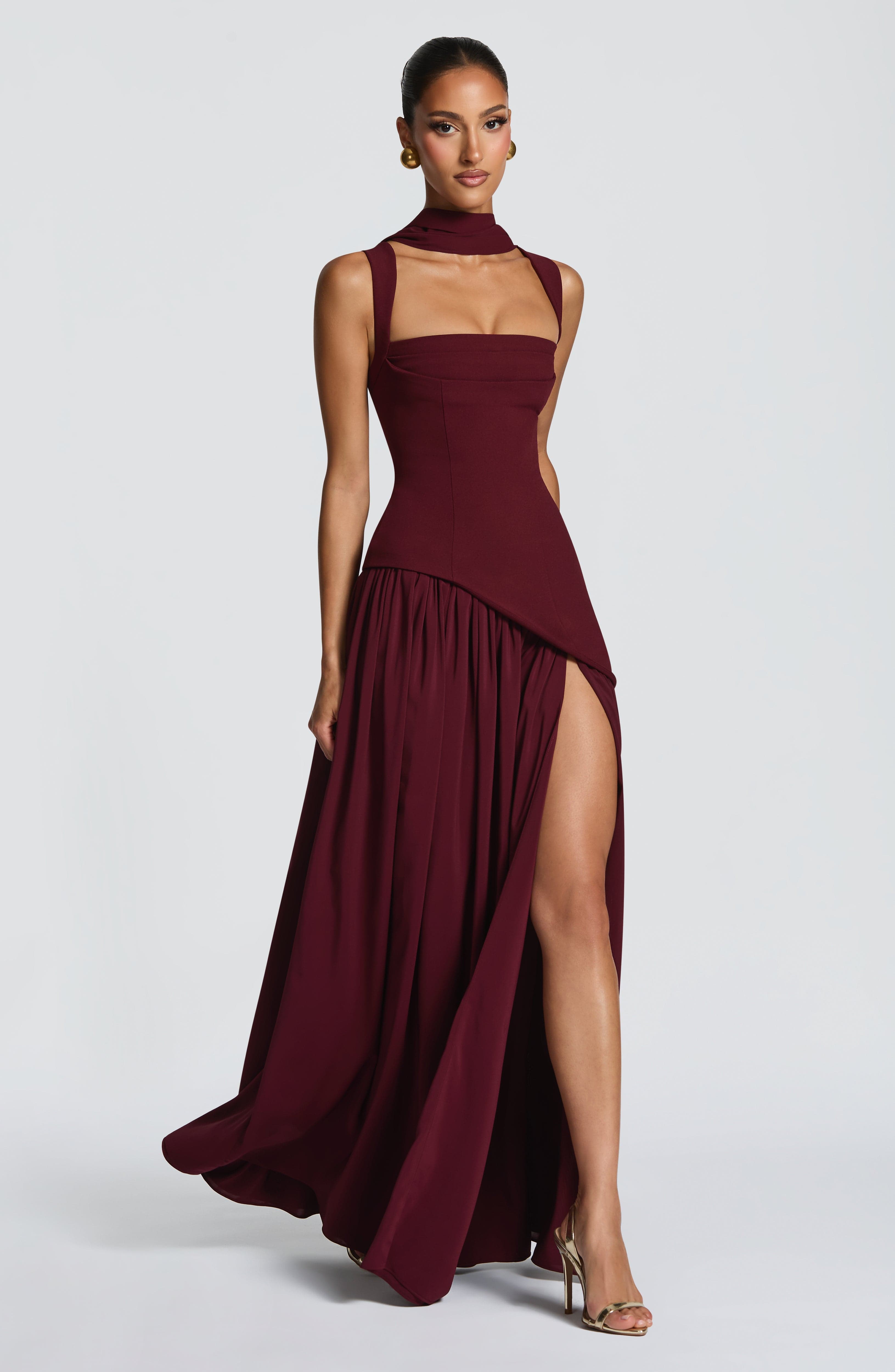 Tullulah Maxi Kiraz Elbise