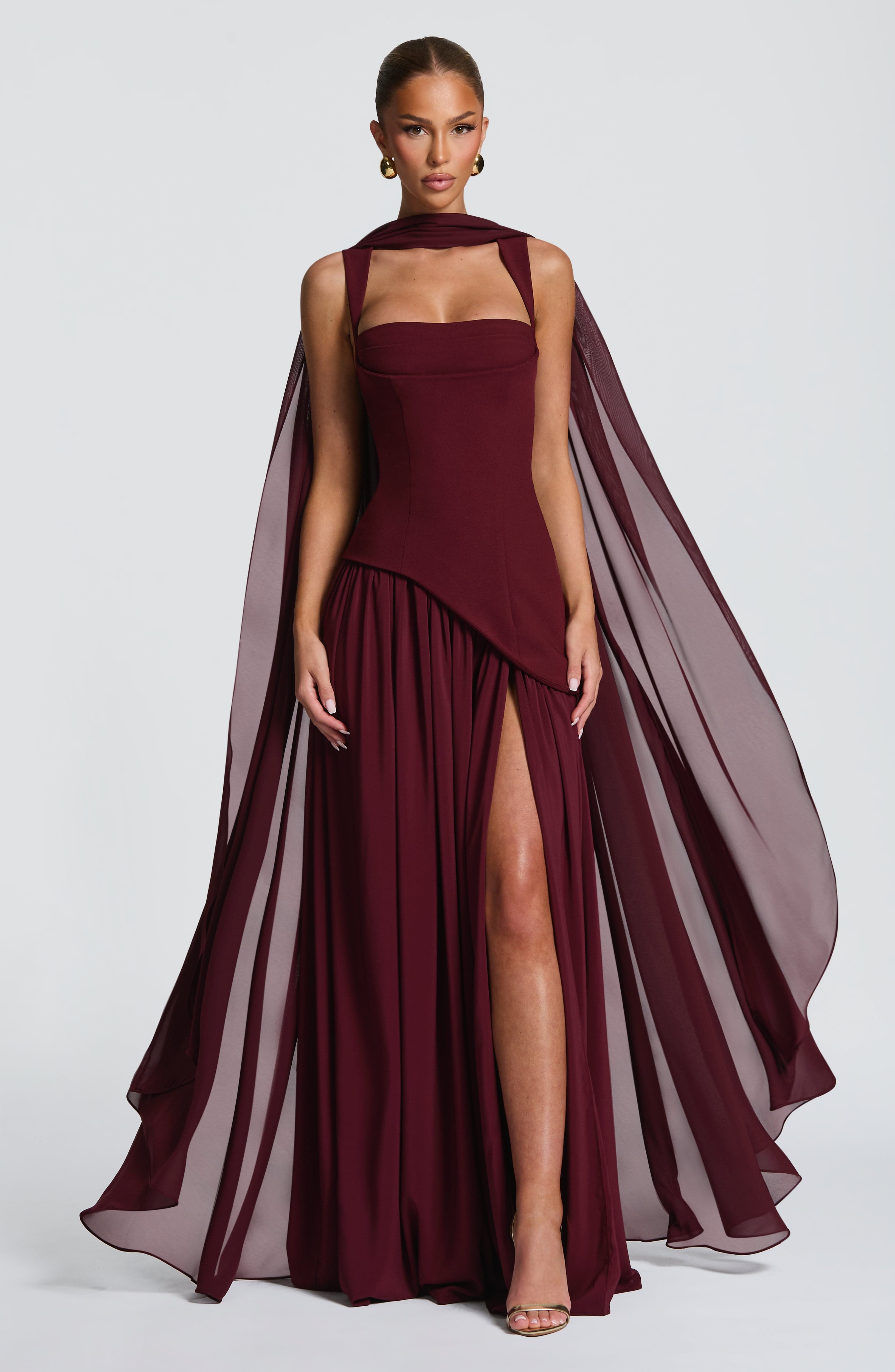 Tullulah Maxi Kiraz Elbise