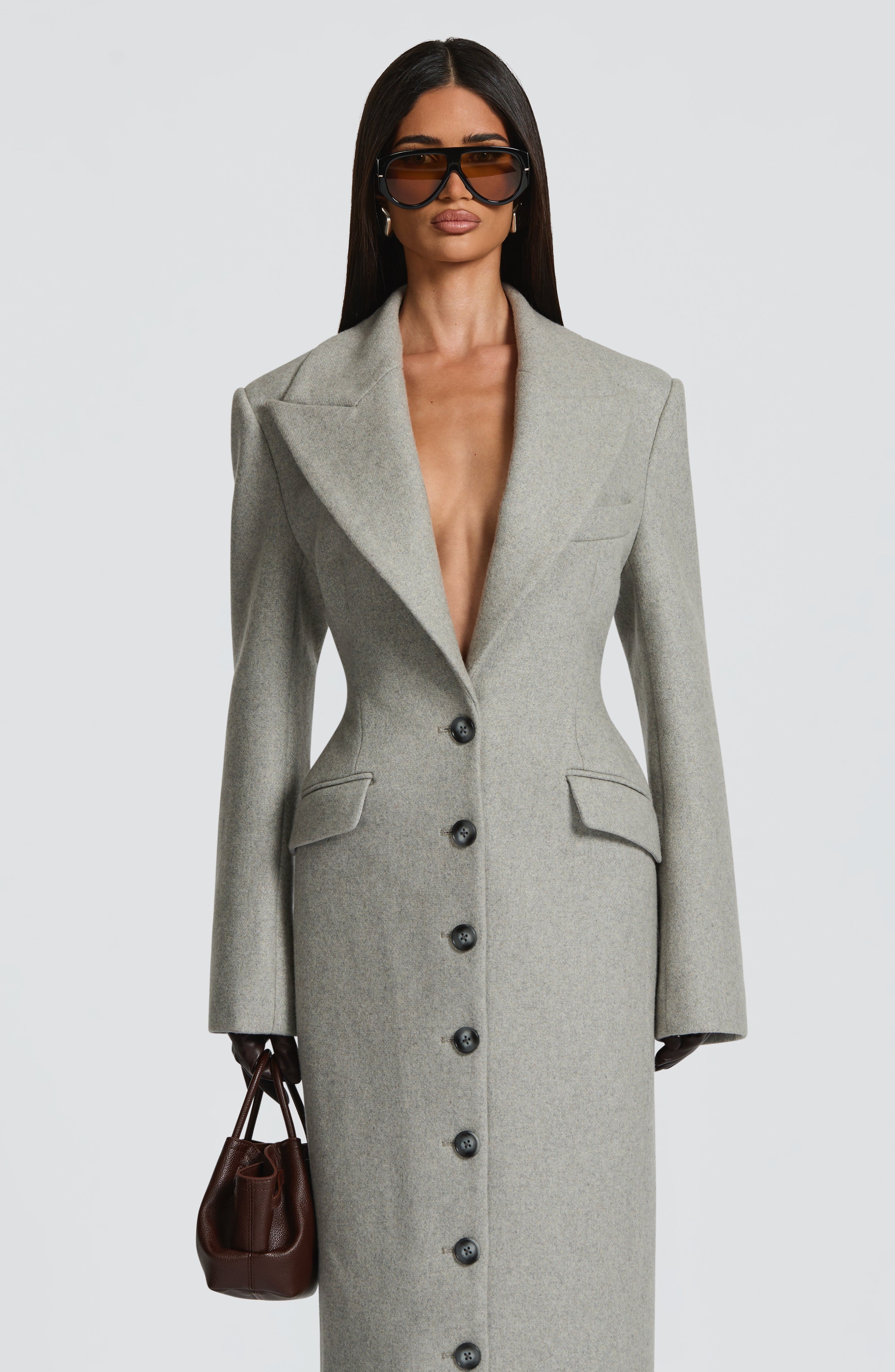Ursula Açık Gri Palto