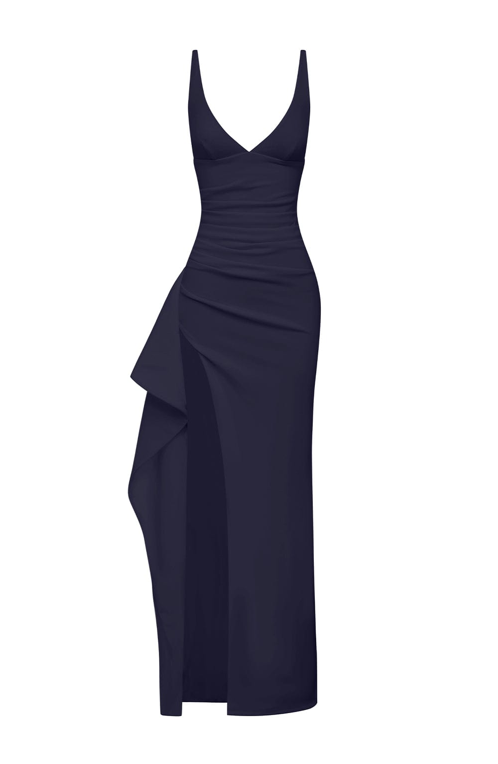 Violetta Lacivert Maxi Elbise