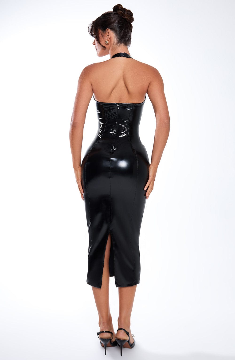 Violette Midi Siyah Elbise