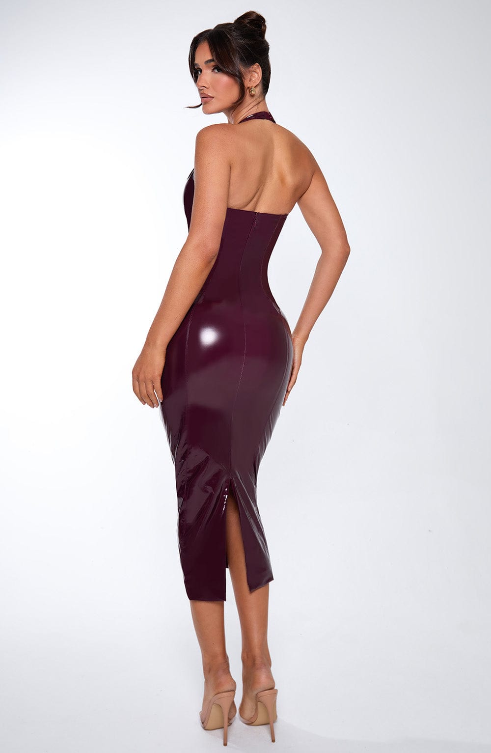 Violette Midi Kiraz Elbise