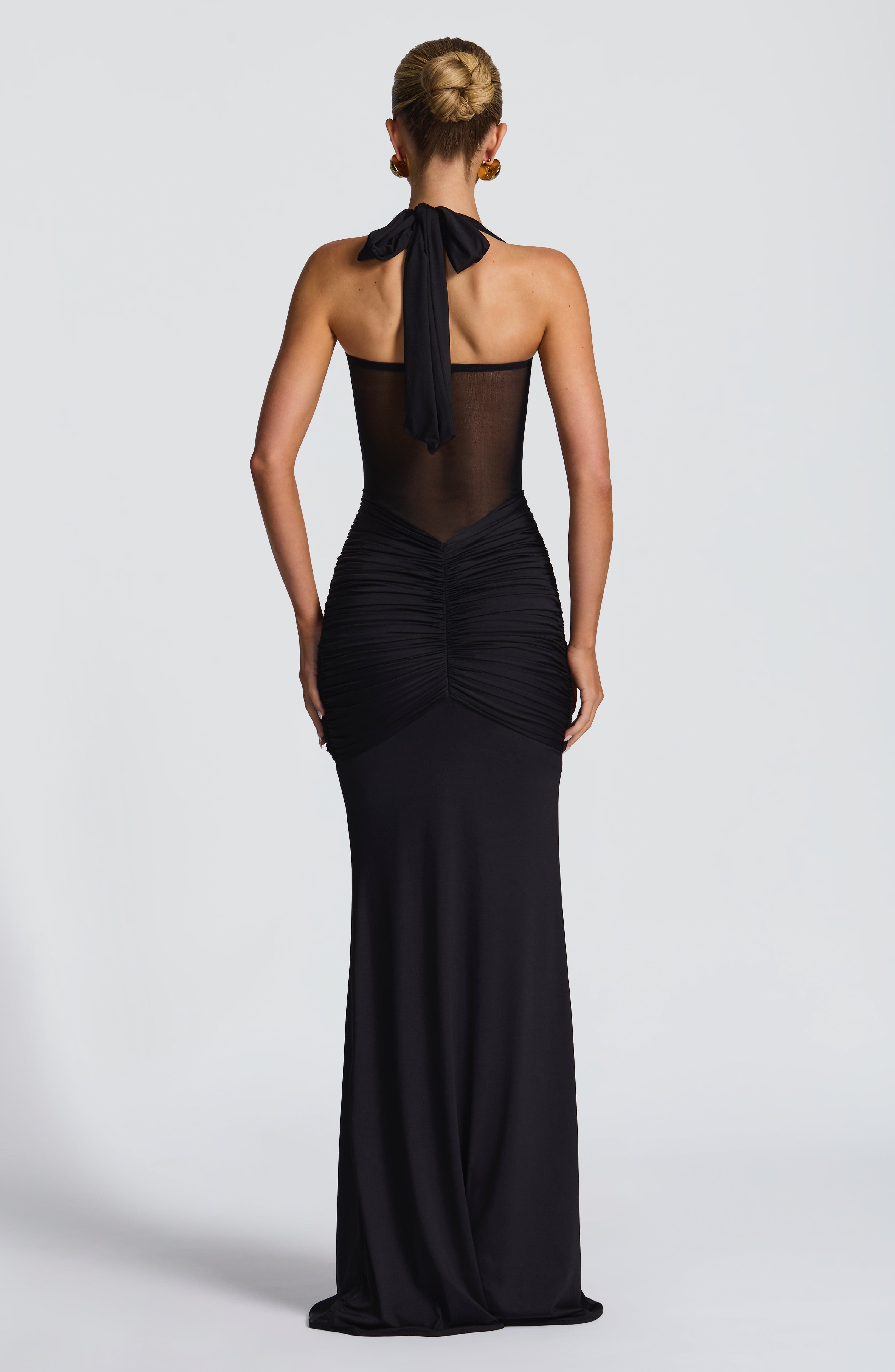 Vixen Siyah Maxi Elbise