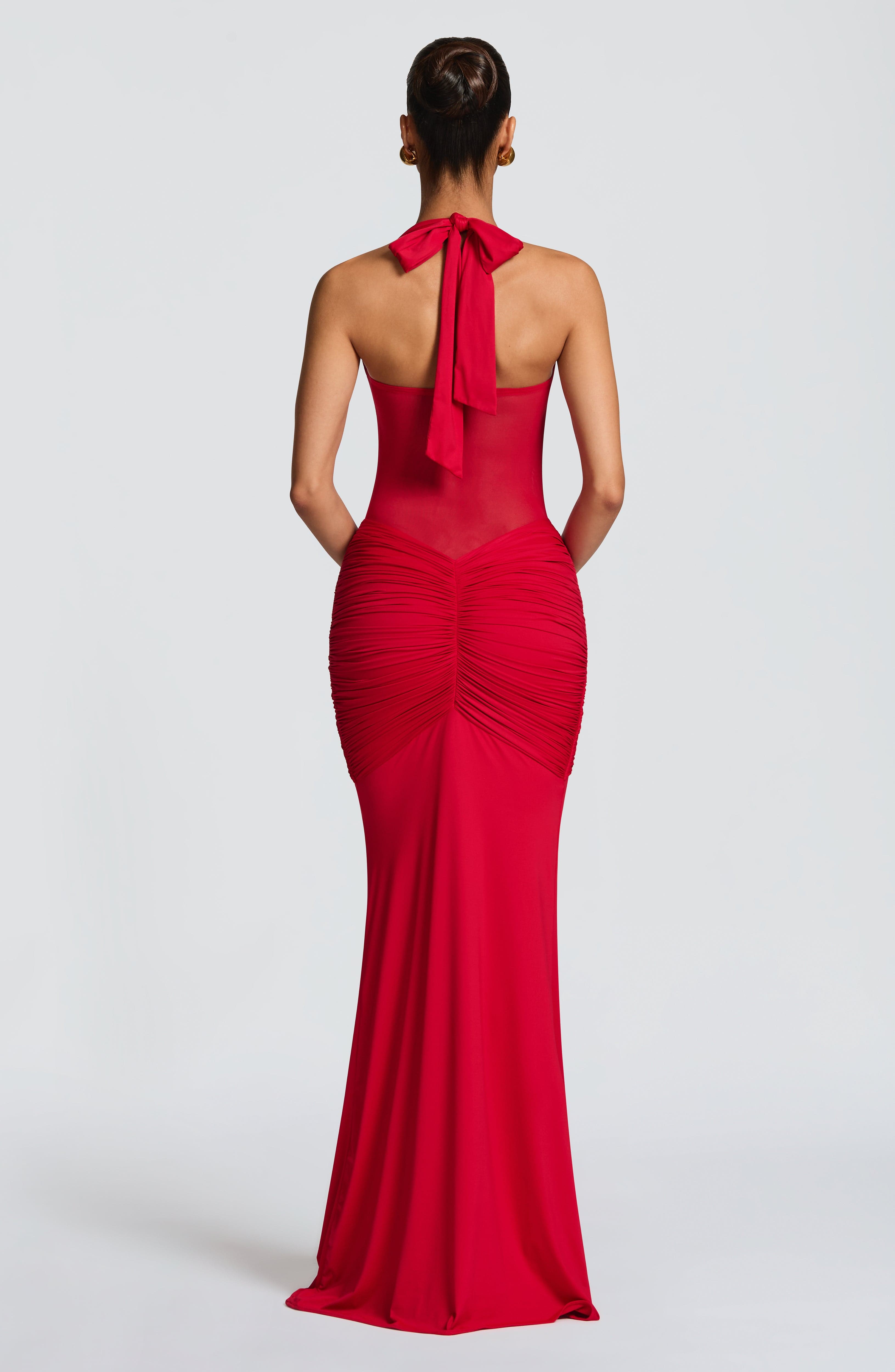 Vixen Kırmızı Maxi Elbise