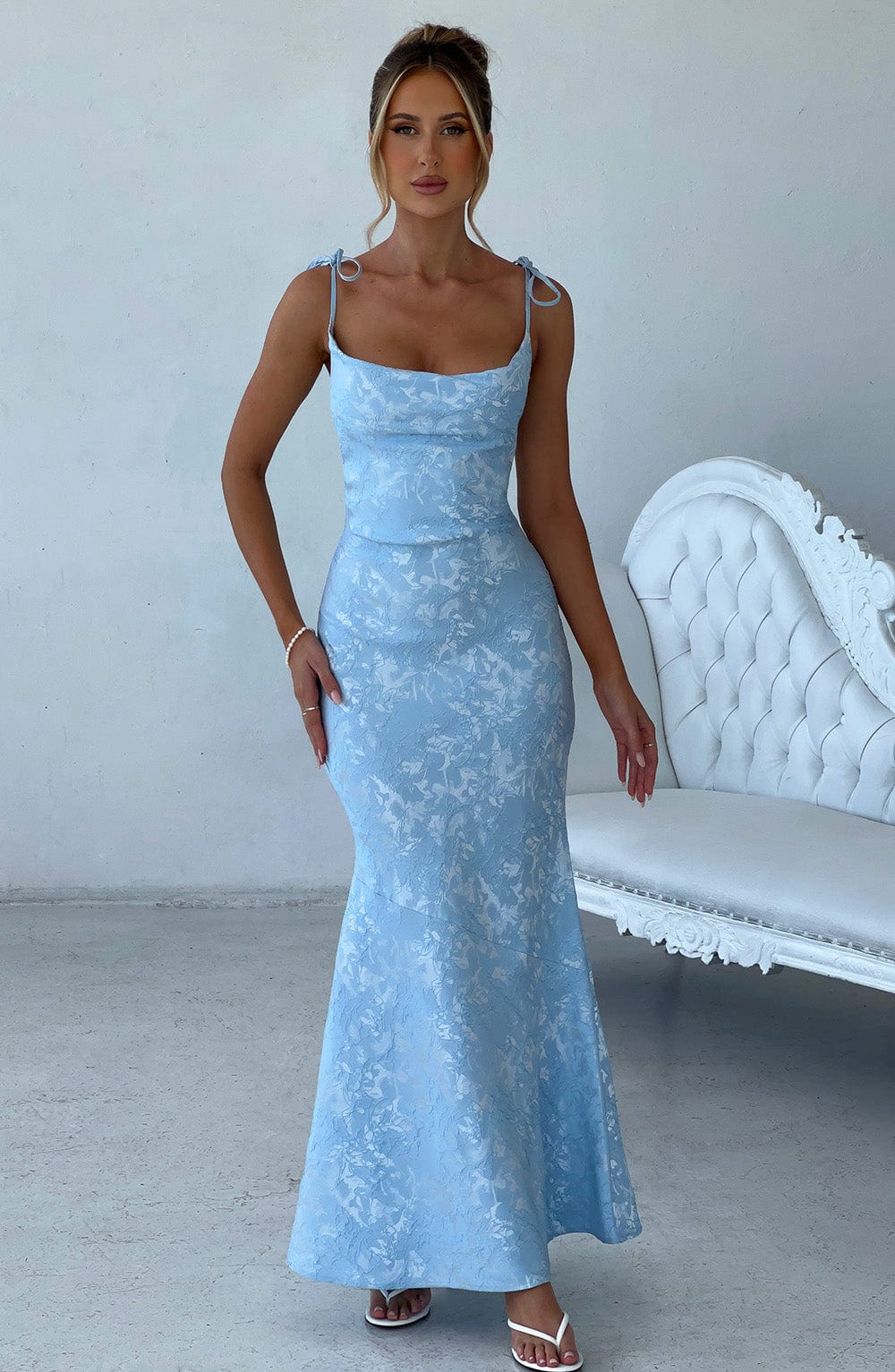 Whitney Mavi Maxi Elbise
