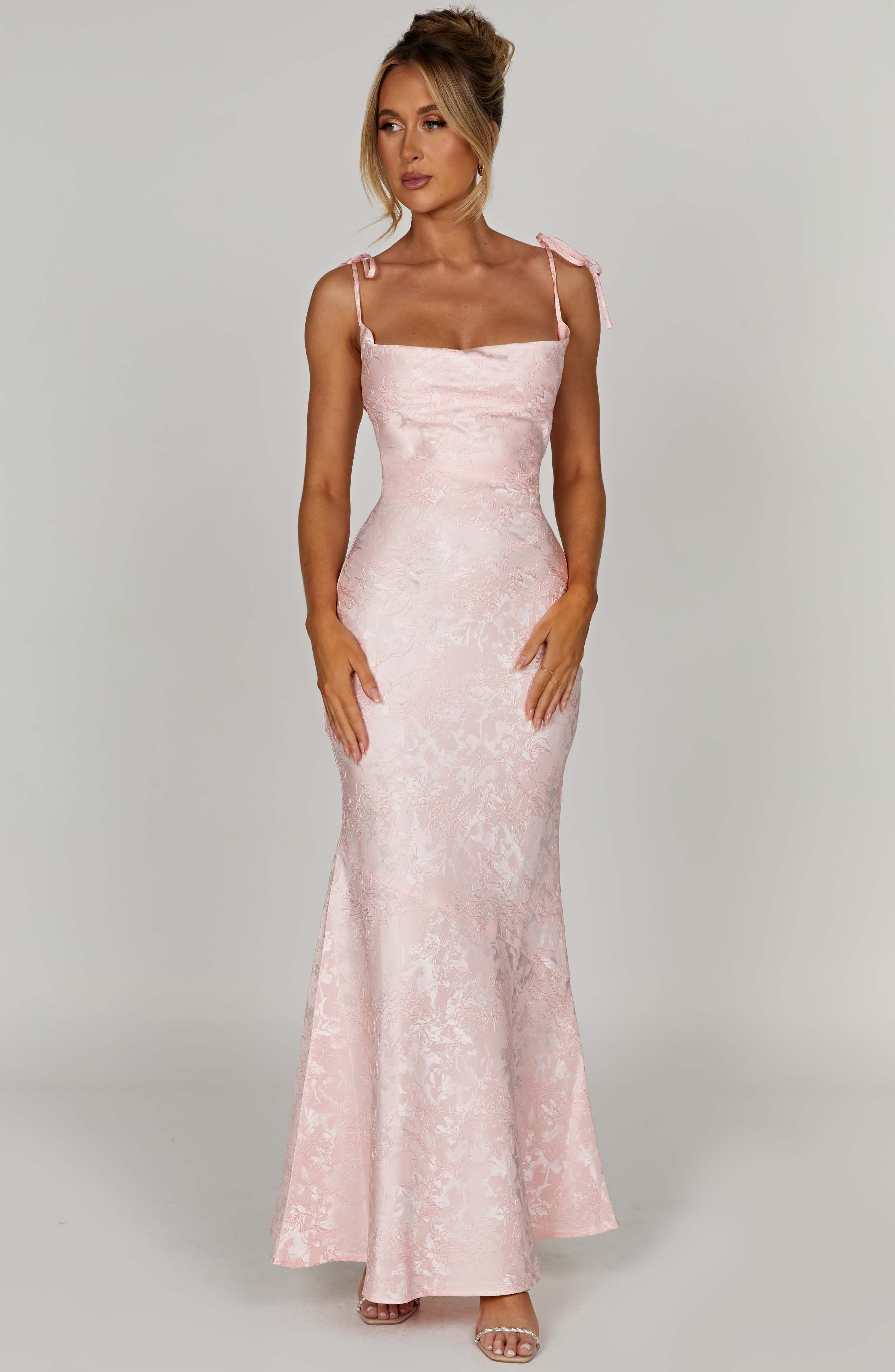 Whitney Pembe Maxi Elbise