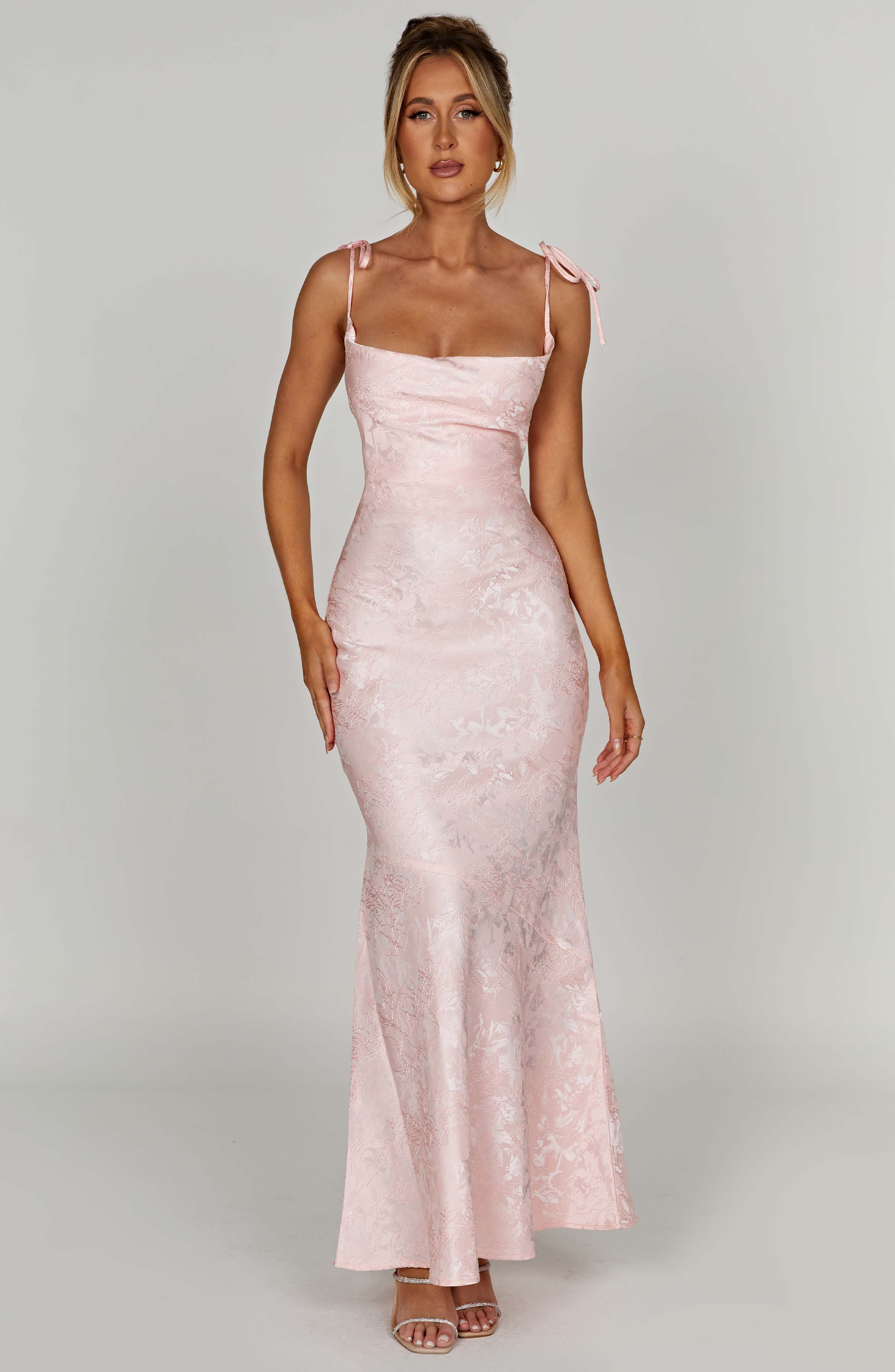 Whitney Pembe Maxi Elbise