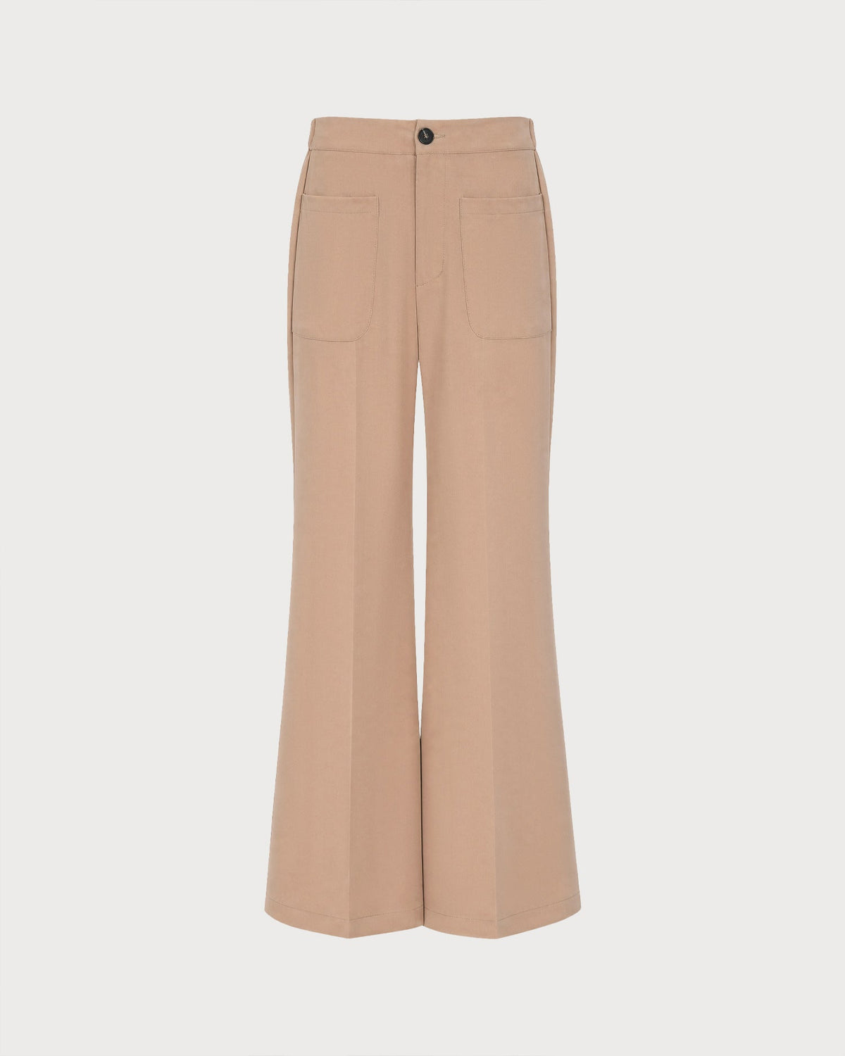 Haki Esnek Bel Cepli Rahat Pantolon