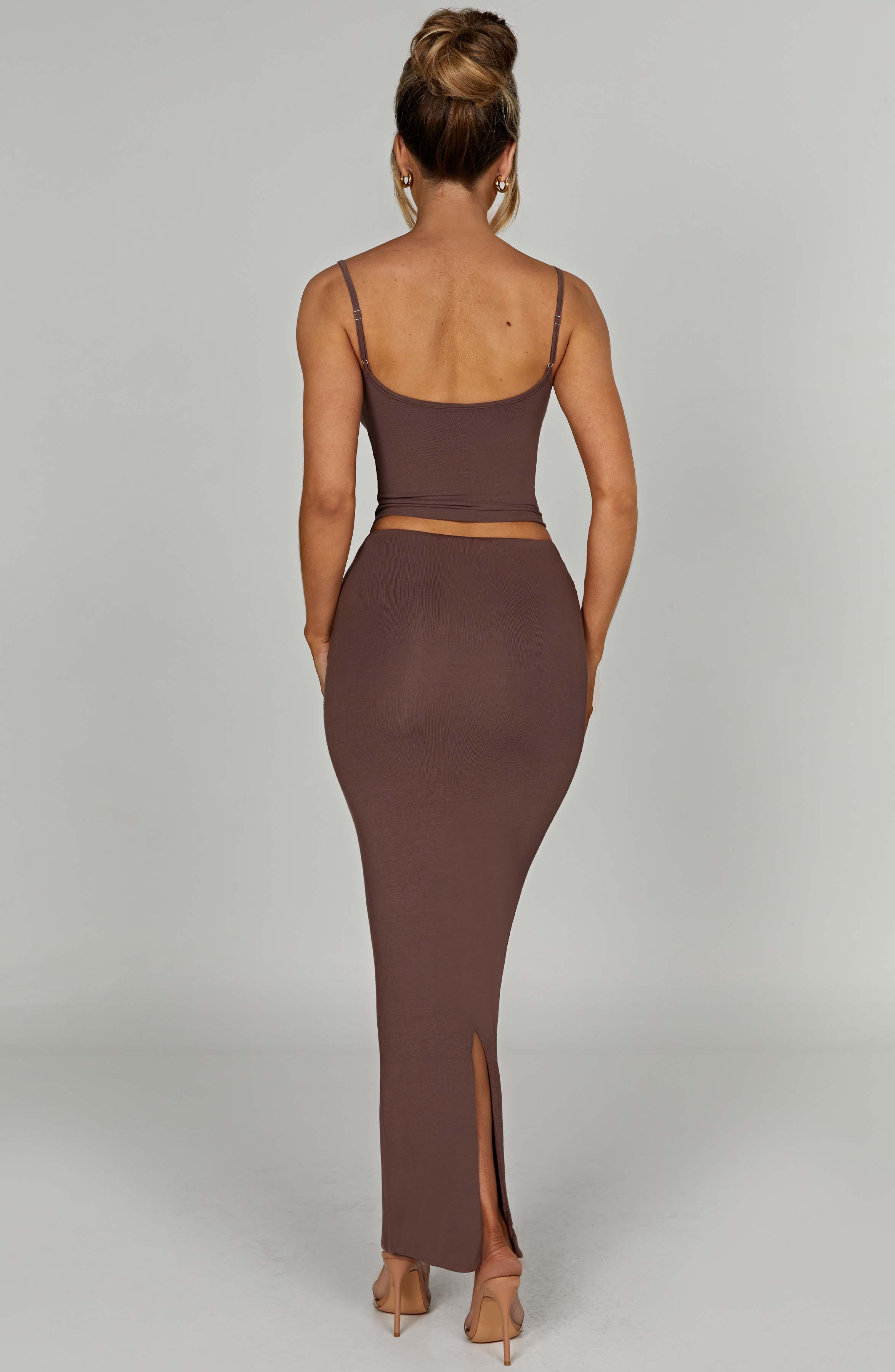 Yazmin Çikolata Maxi Etek