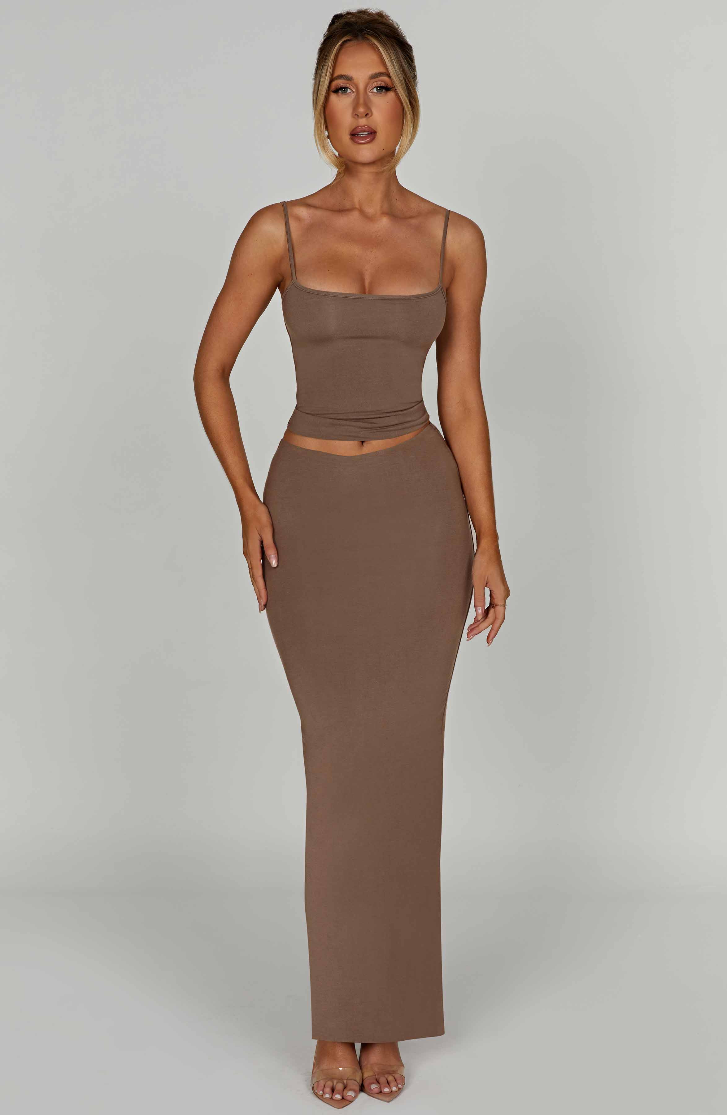 Yazmin Mocha Maxi Etek