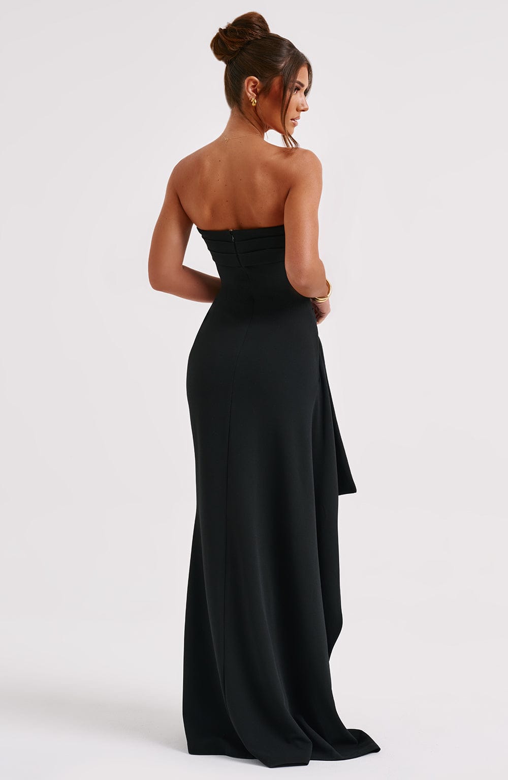 Zafira Siyah Maxi Elbise