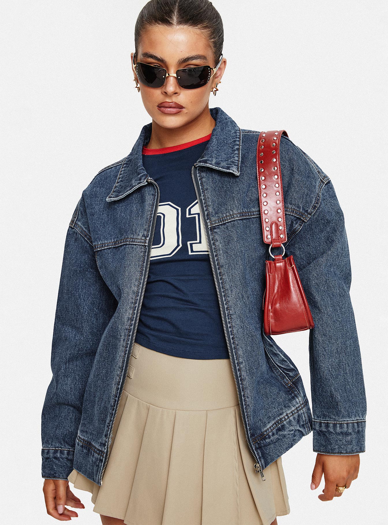 Altıncı Denim Bomber Ceket
