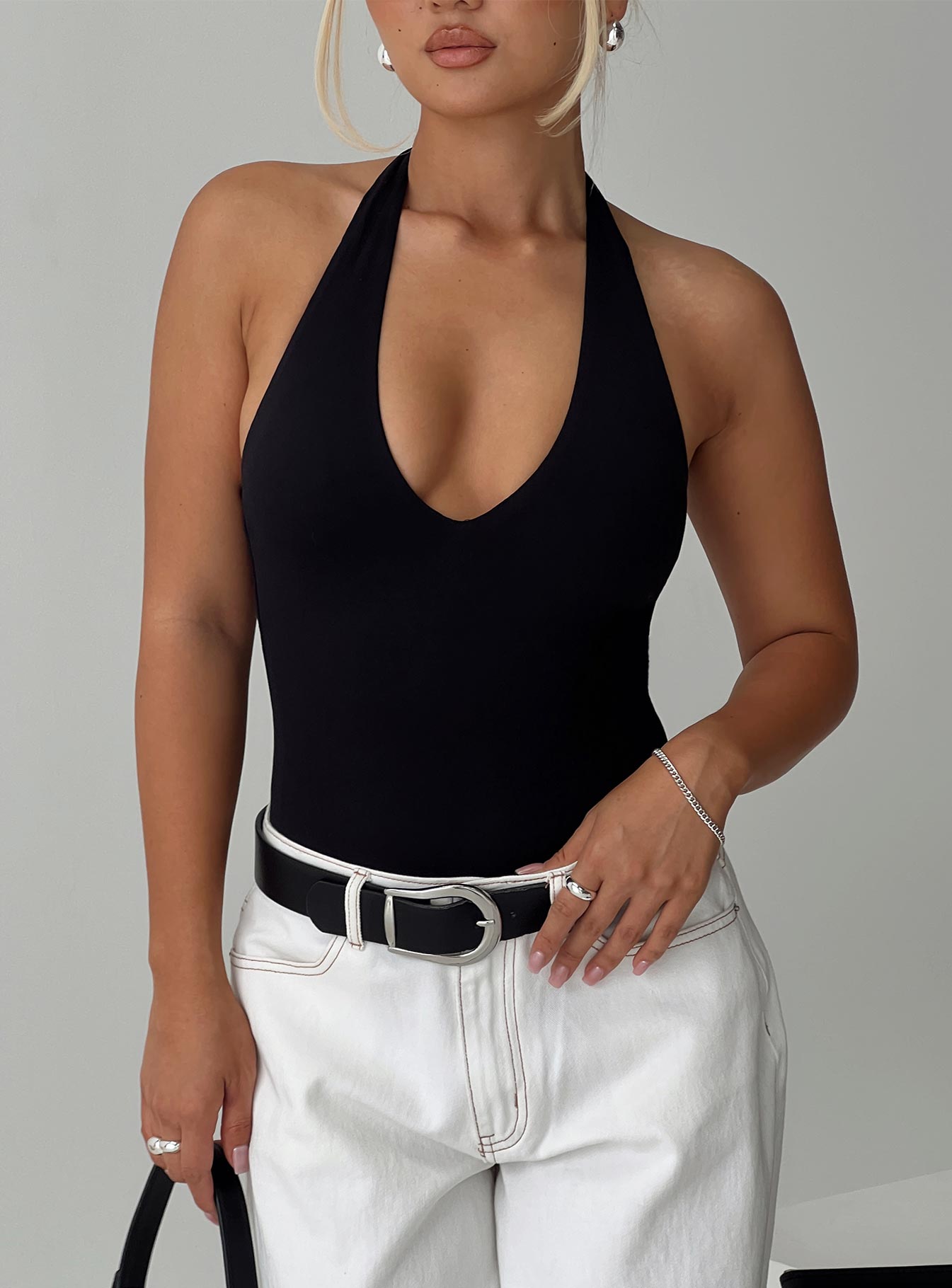 Siyah Halter Body