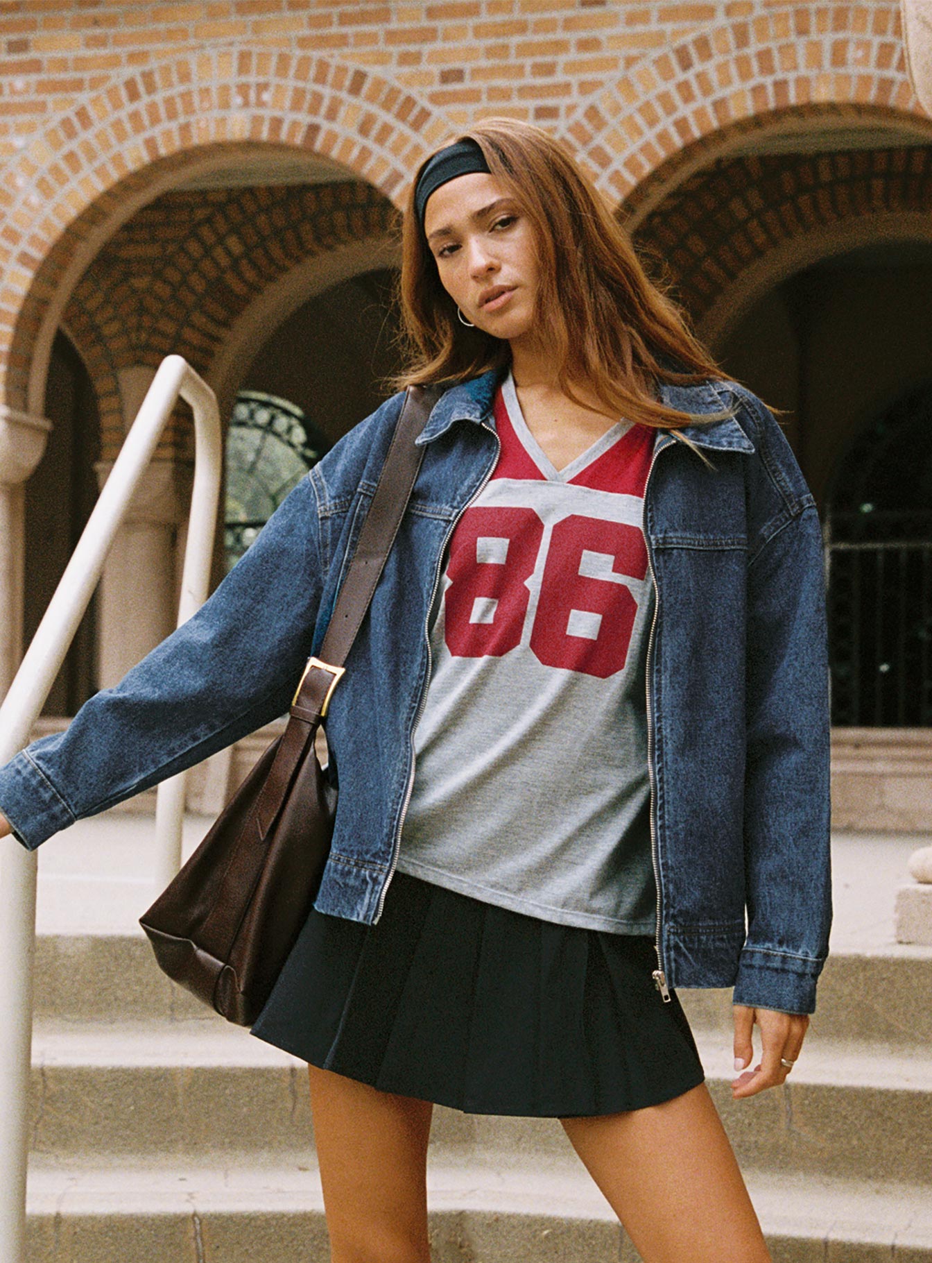Altıncı Denim Bomber Ceket