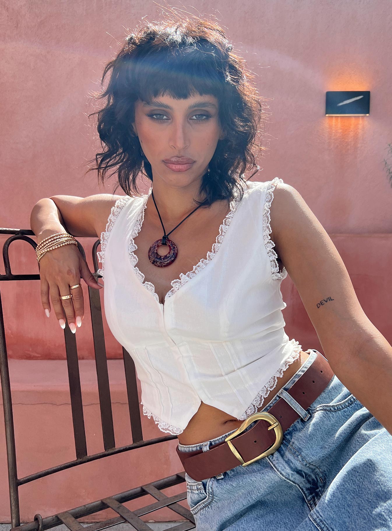 Silvanna Beyaz Bluz