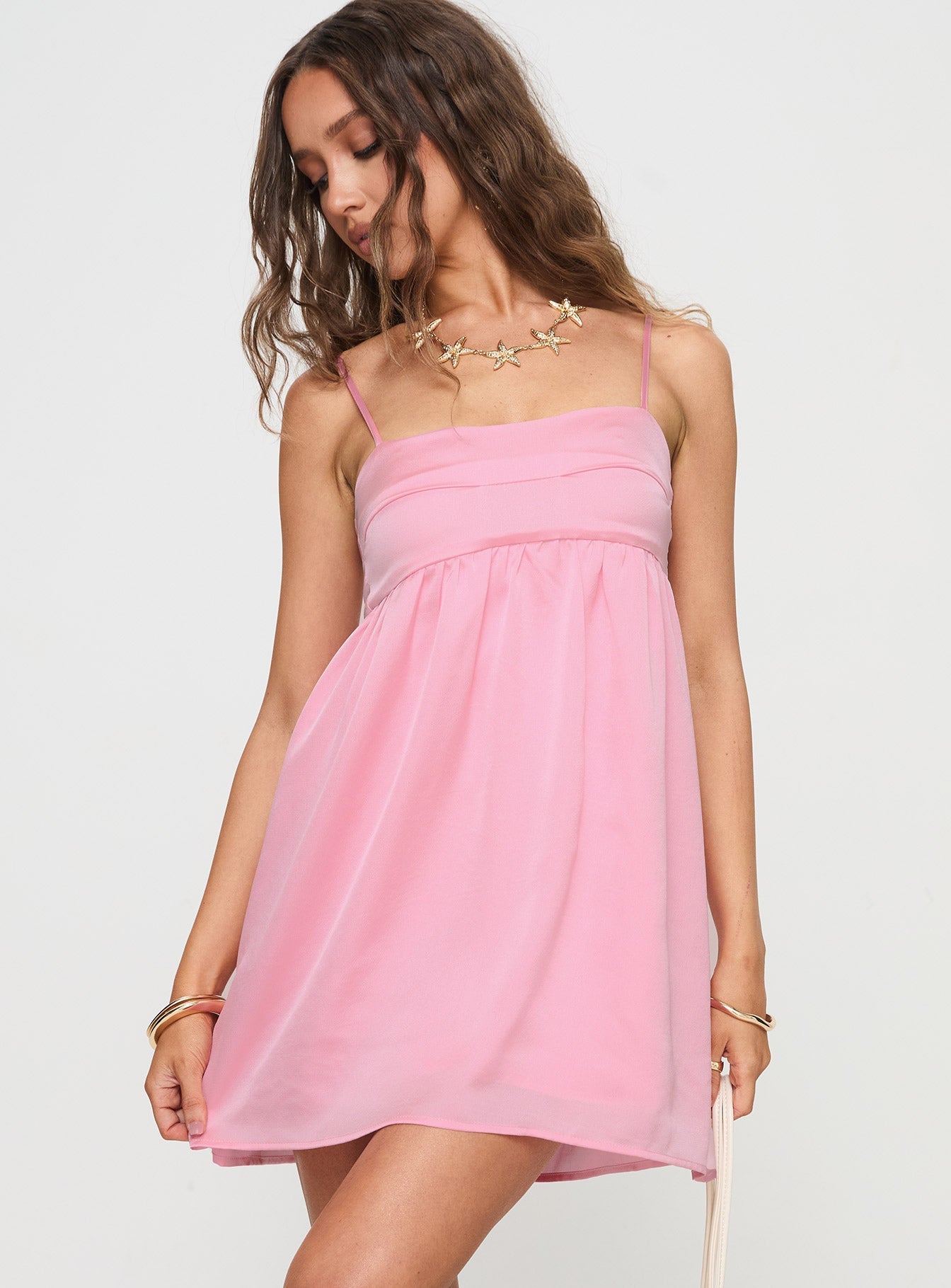 Ortega Pembe Mini Elbise