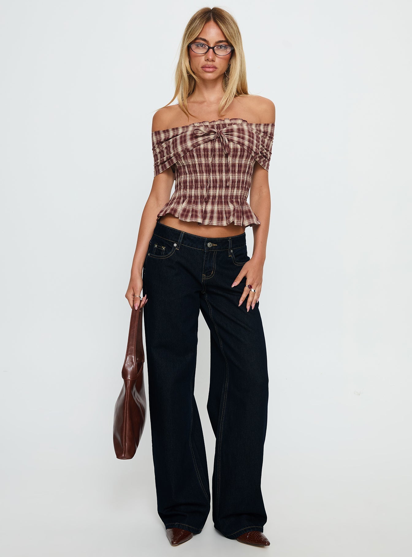 Tidal Wave Düşük Bel Ham Denim Düz Paça Kot Pantolon