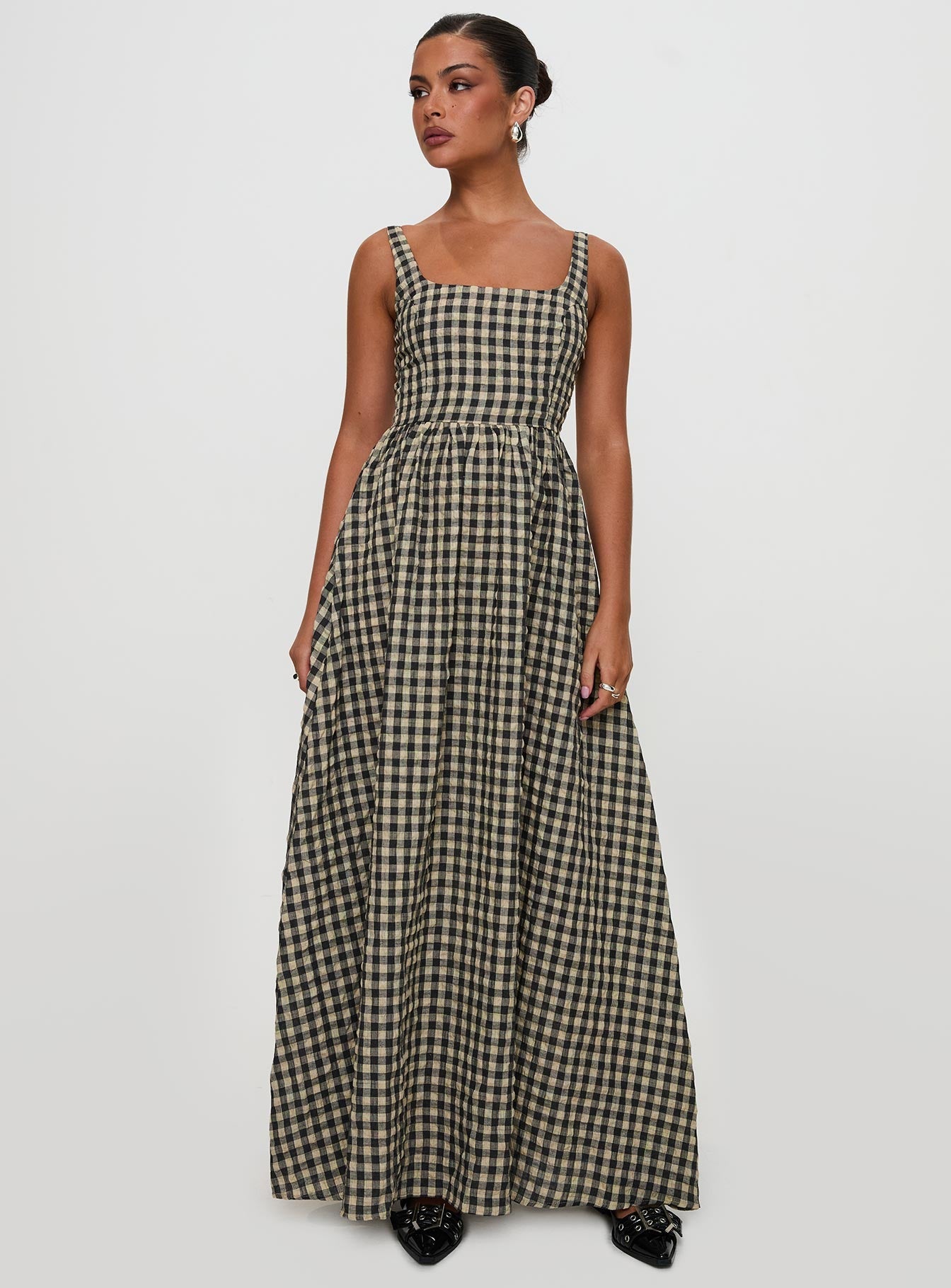Cartmel Ekose Maxi Elbise