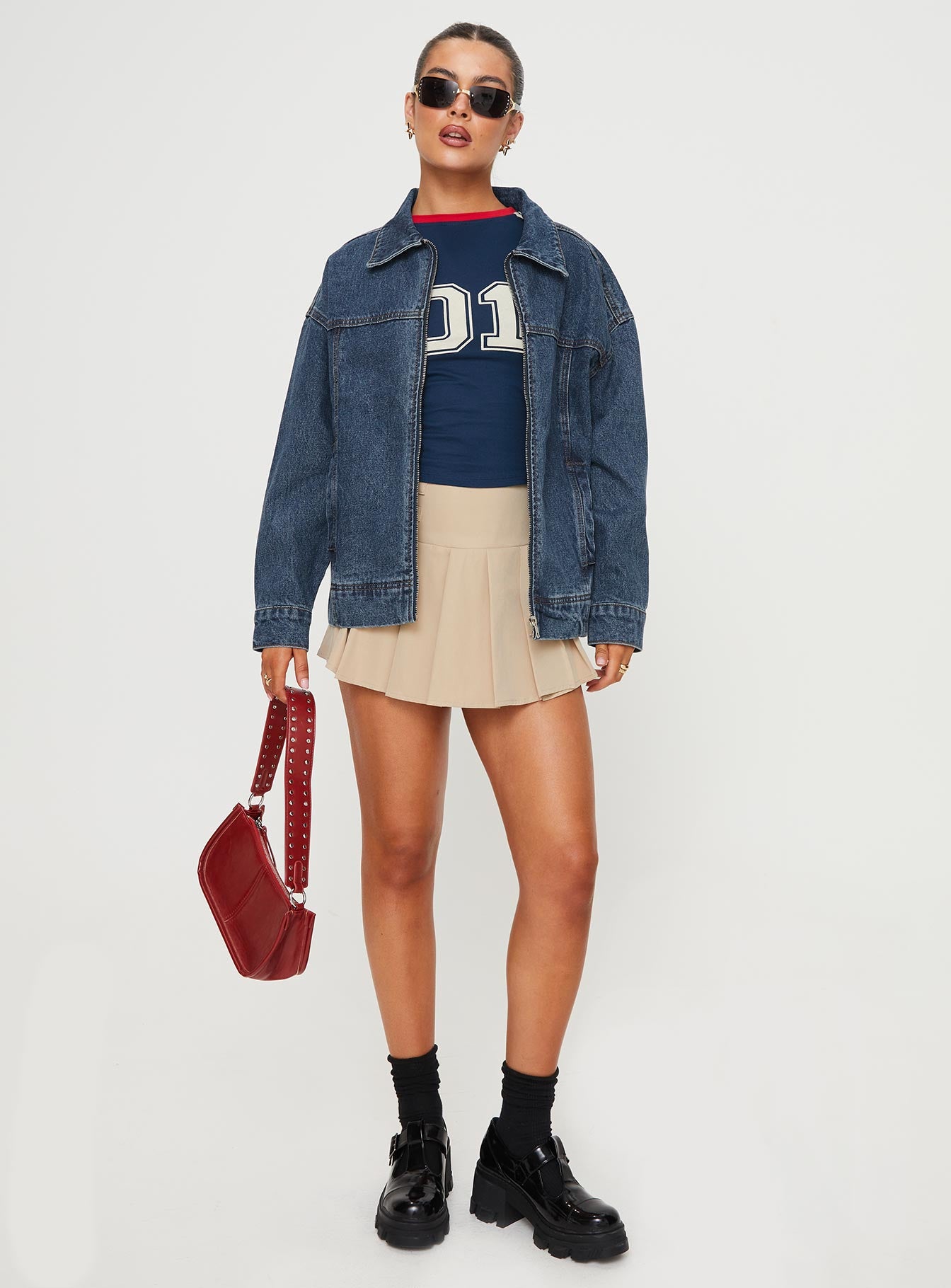 Altıncı Denim Bomber Ceket