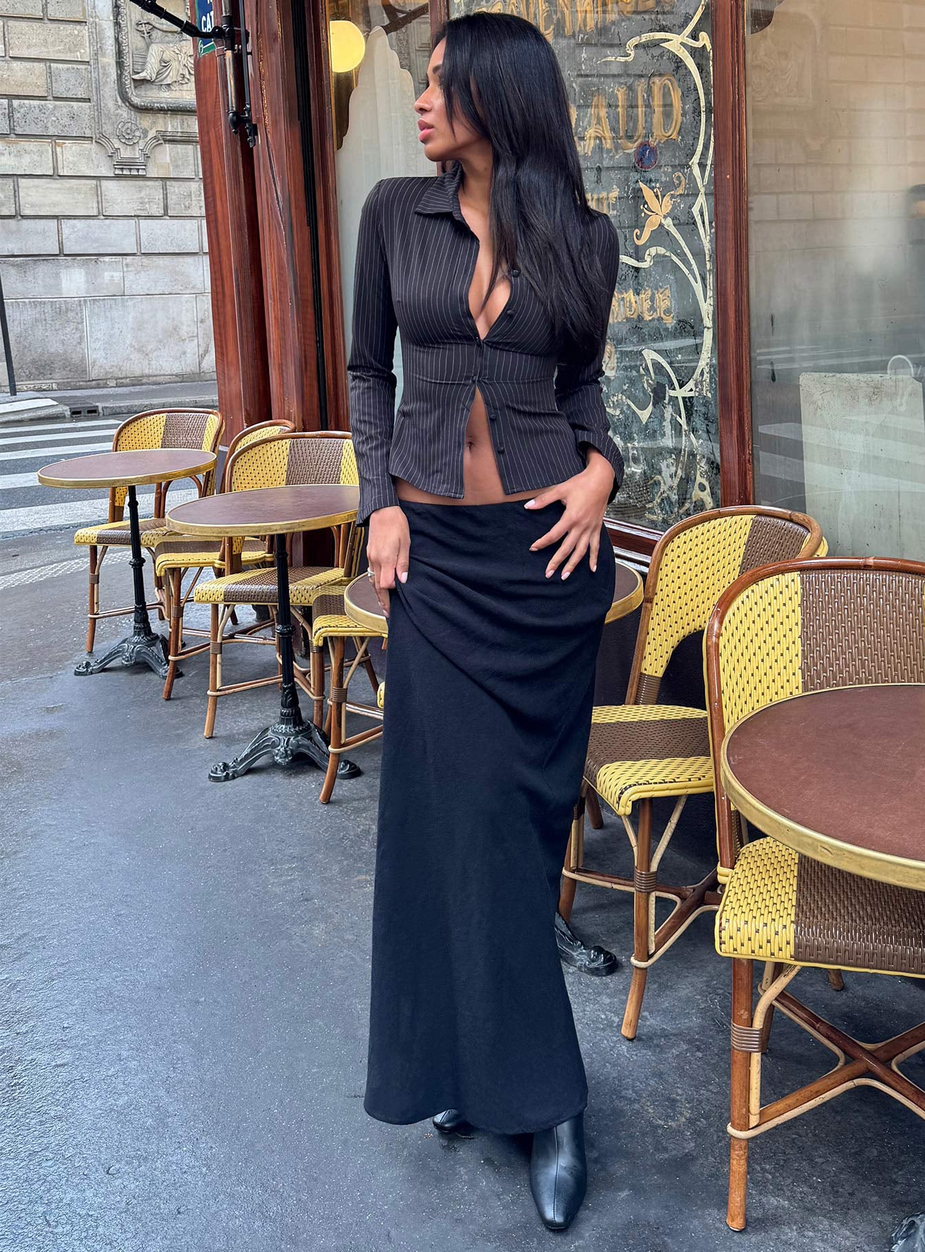 Jodie Siyah Maxi Etek