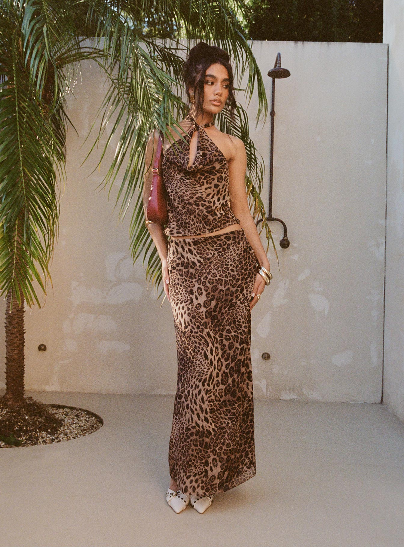 Leopar Desenli Eleganza Üst