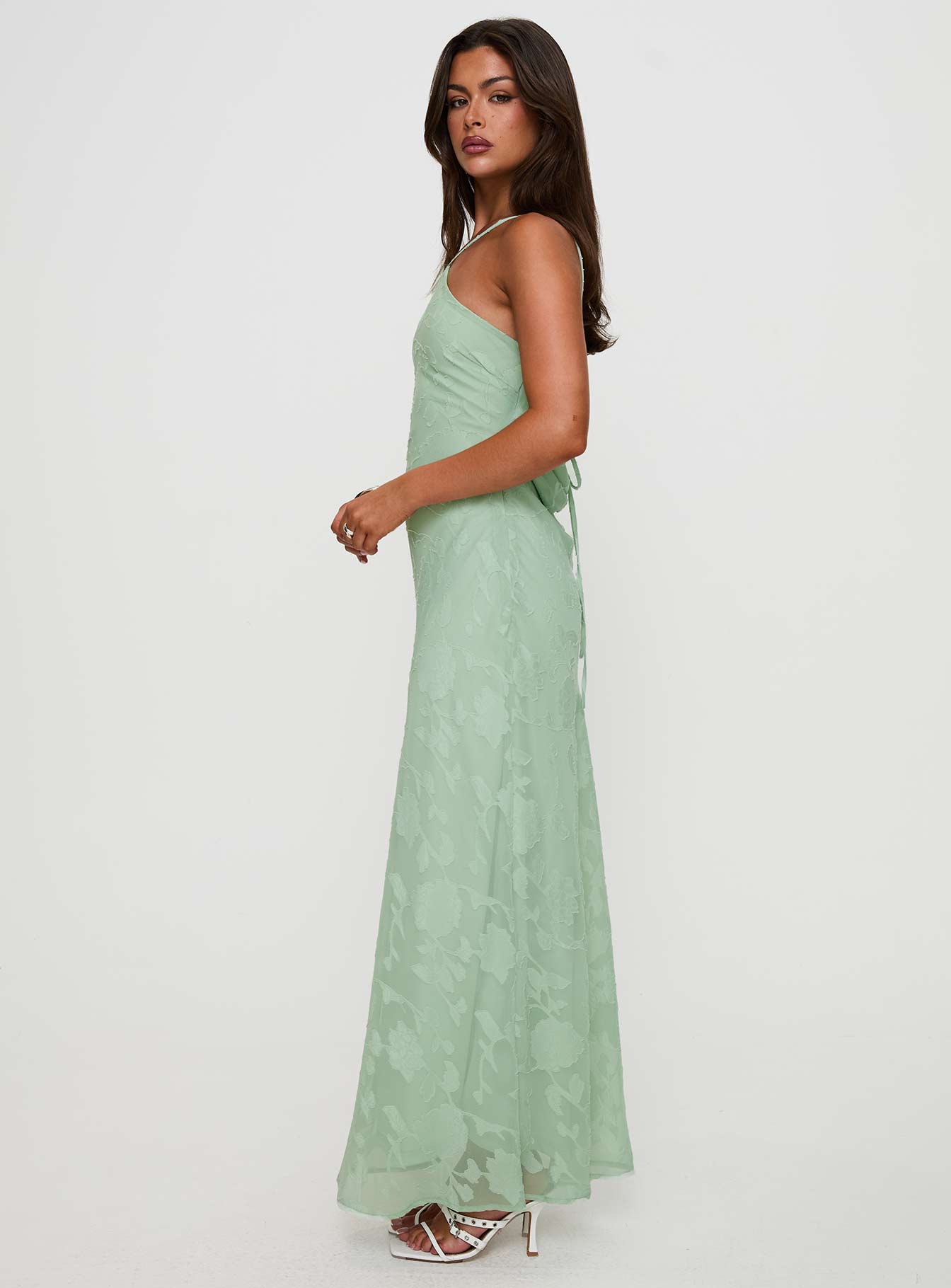 Zoelle Halter Yaka Maxi Elbise