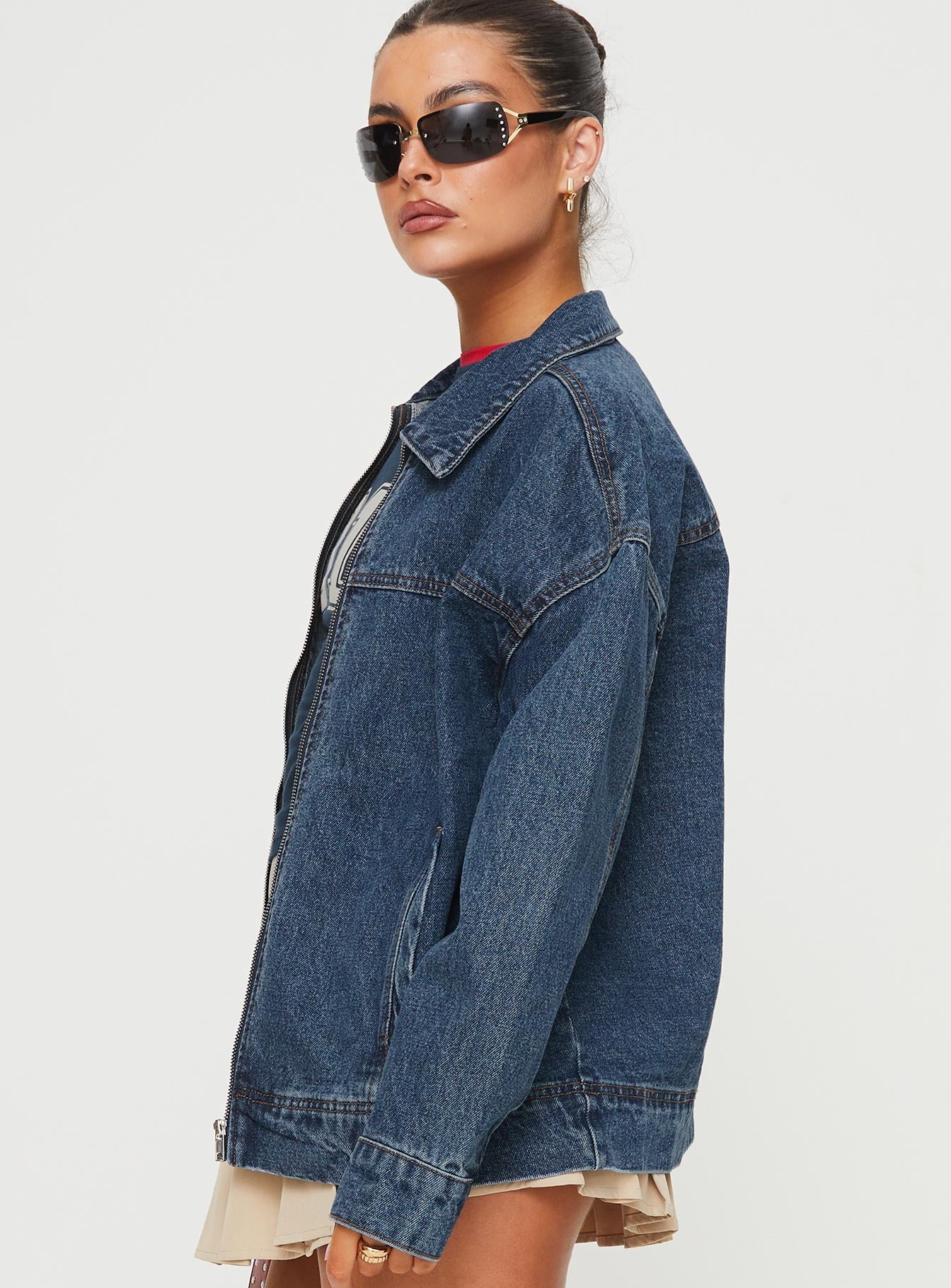 Altıncı Denim Bomber Ceket