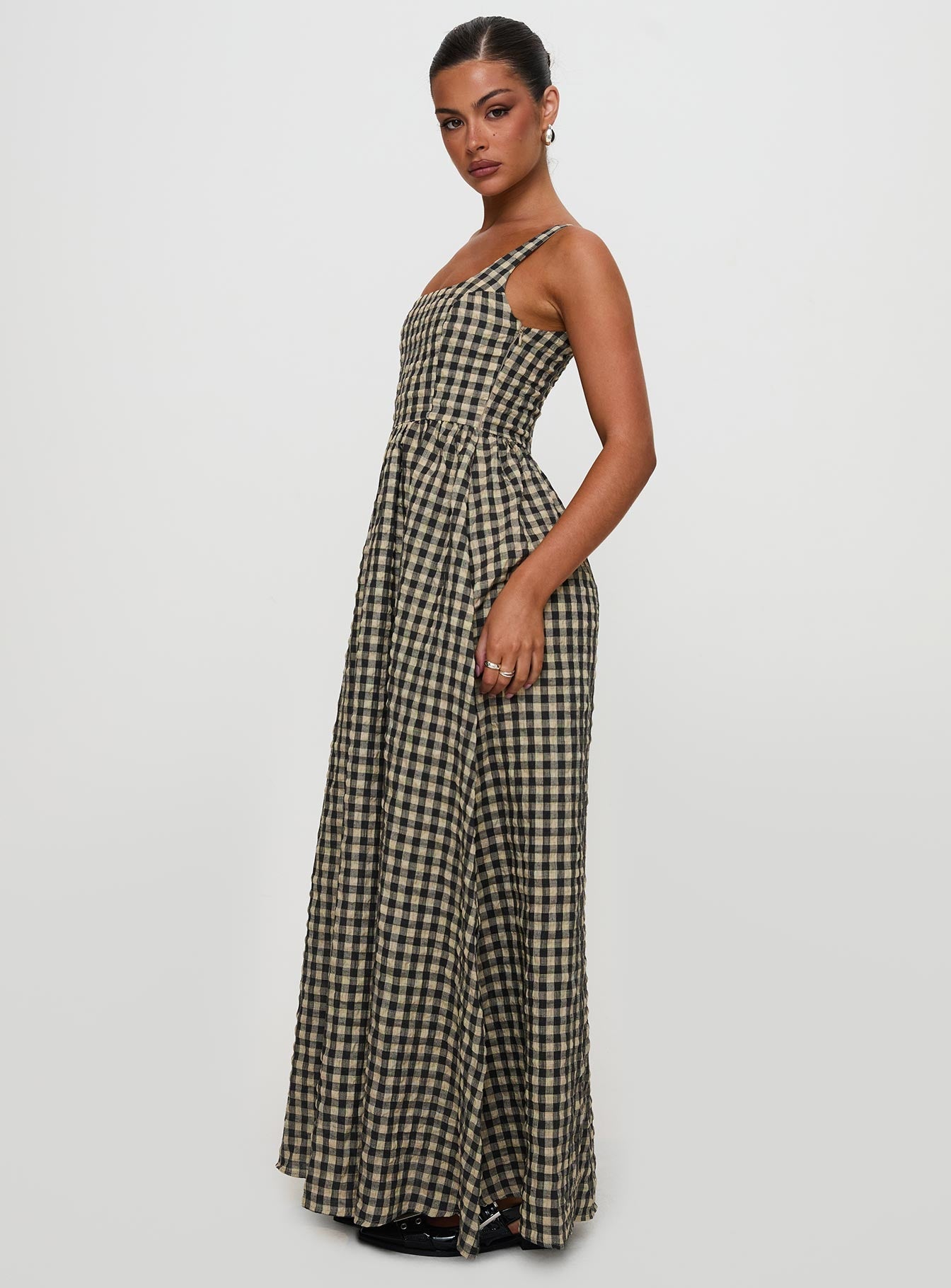 Cartmel Ekose Maxi Elbise