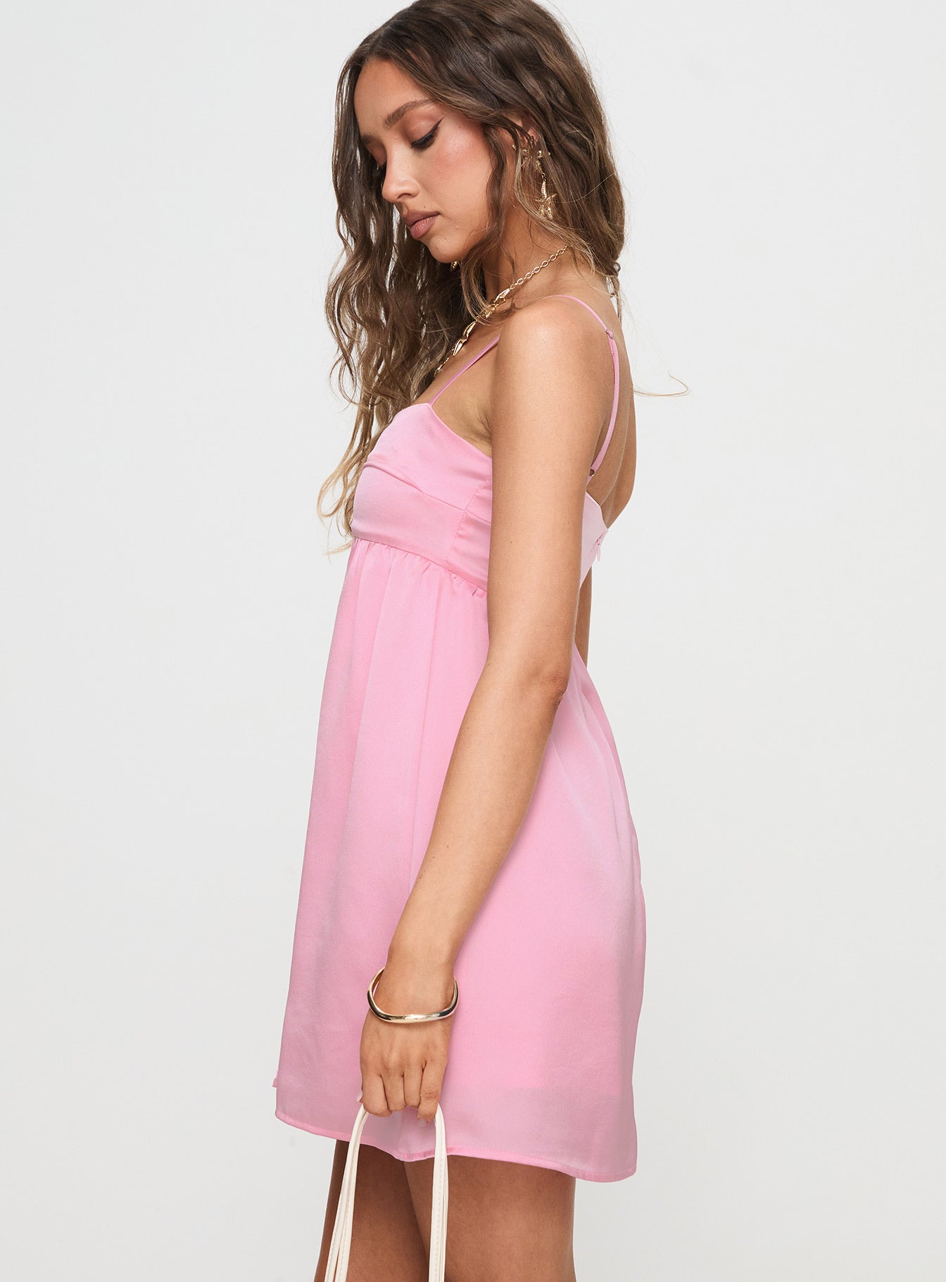 Ortega Pembe Mini Elbise