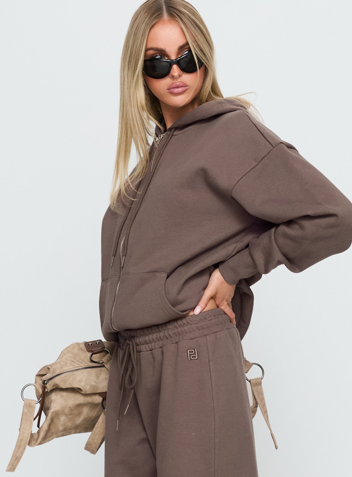 Mocha Oversize Kapüşonlu Sweatshirt
