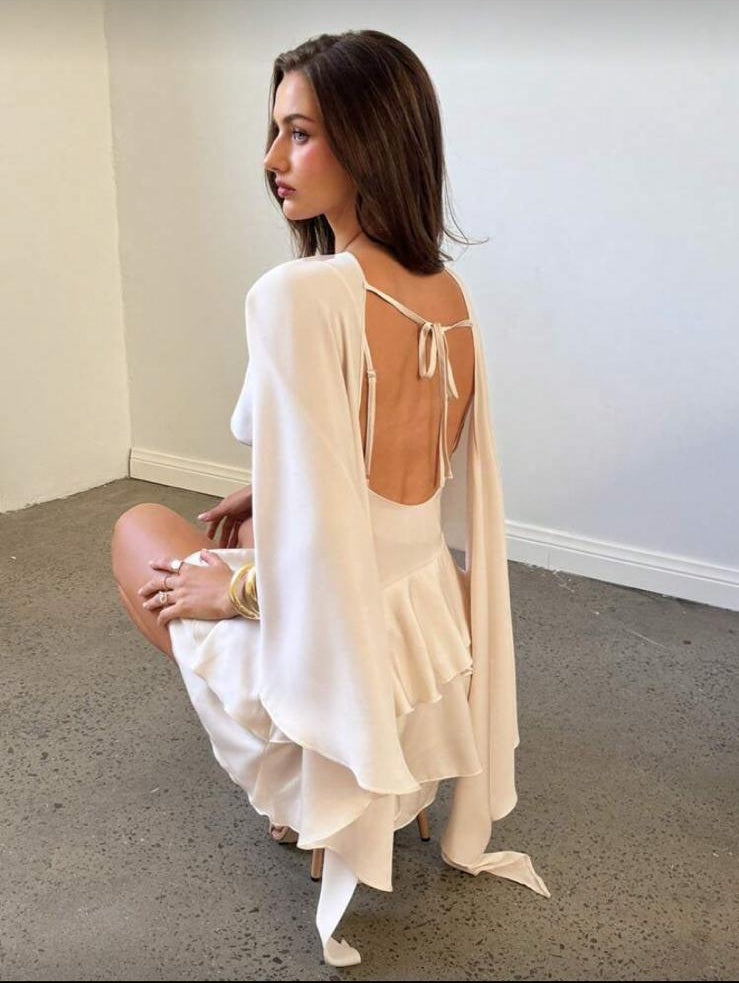 Valencia Asymmetric Mini Dress