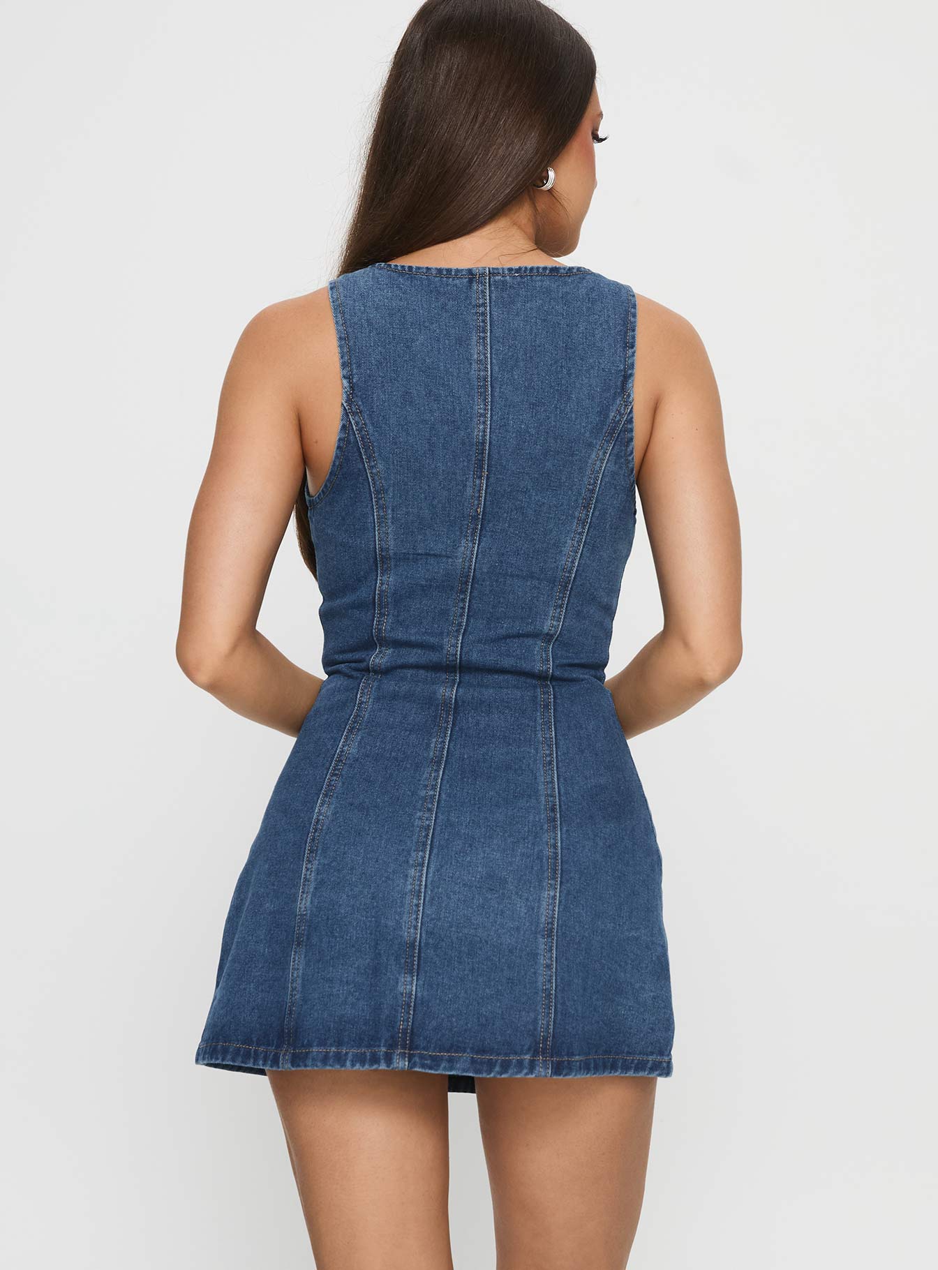 Yumiko Orta Yıkama Denim Tulum