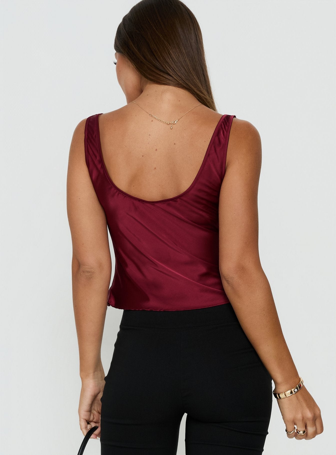 Delilah Bordo Bluz