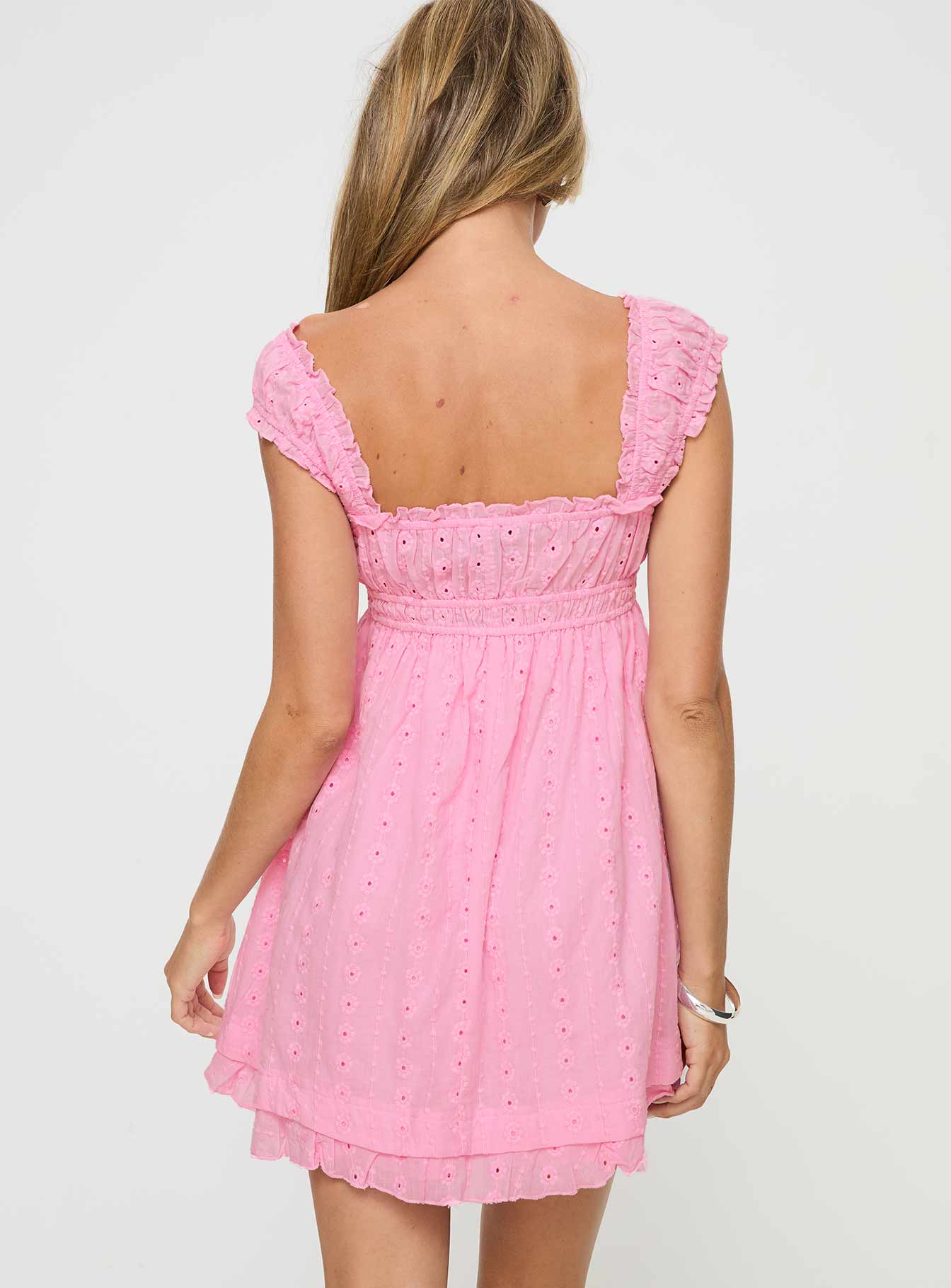 Pembe Carlita Mini Elbise