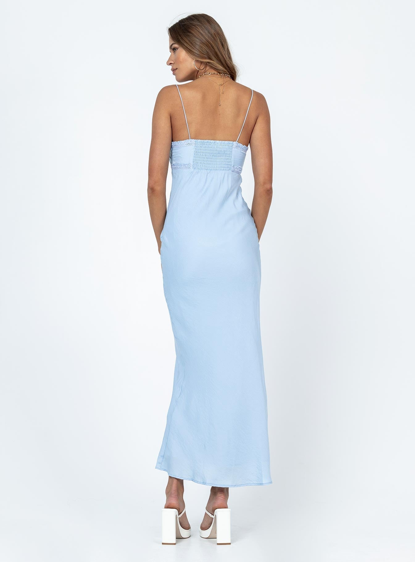 Emily Mavi Maxi Elbise