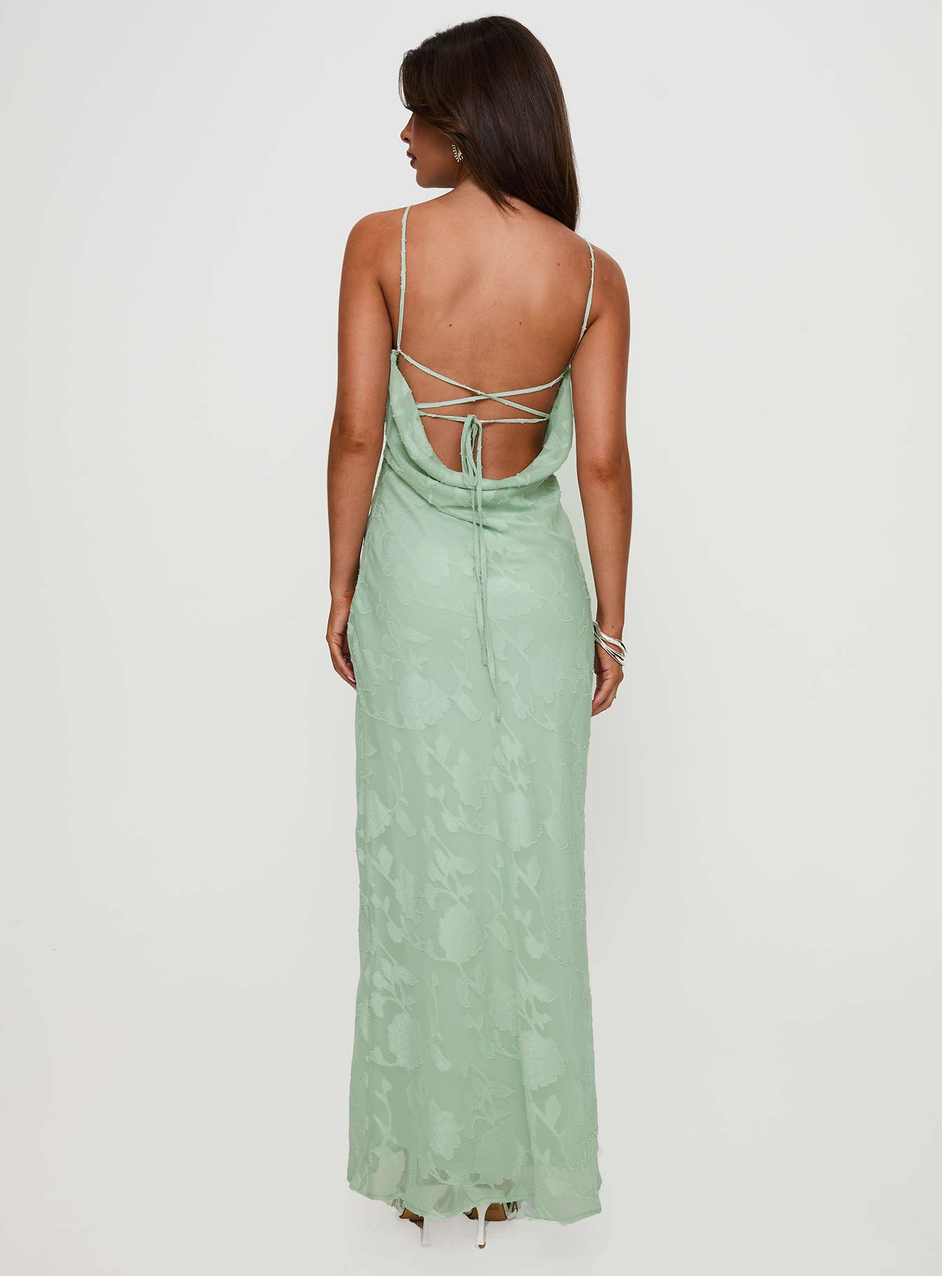 Zoelle Halter Yaka Maxi Elbise