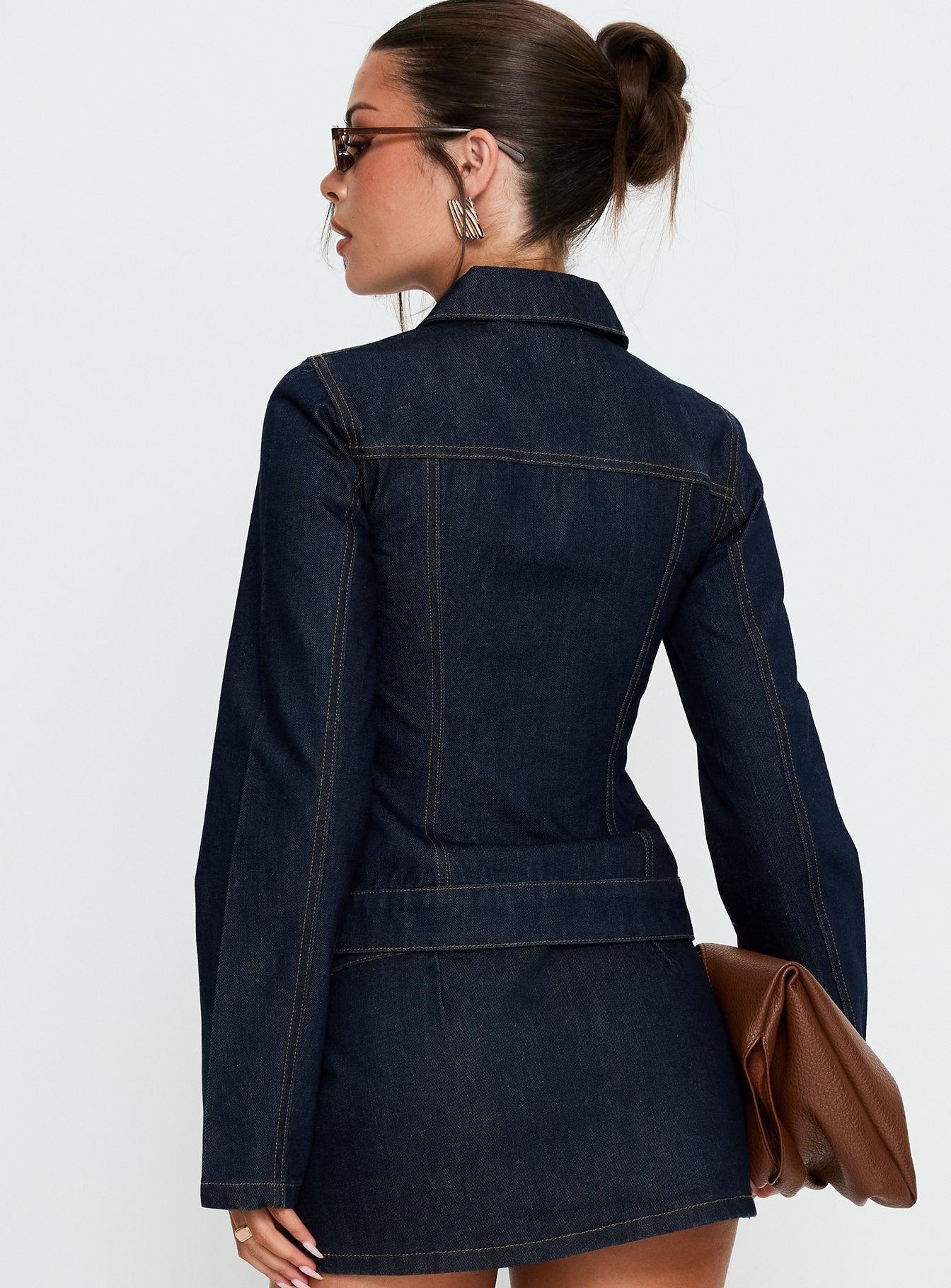 Cristen Cadet İndigo Tokalı Denim Ceket