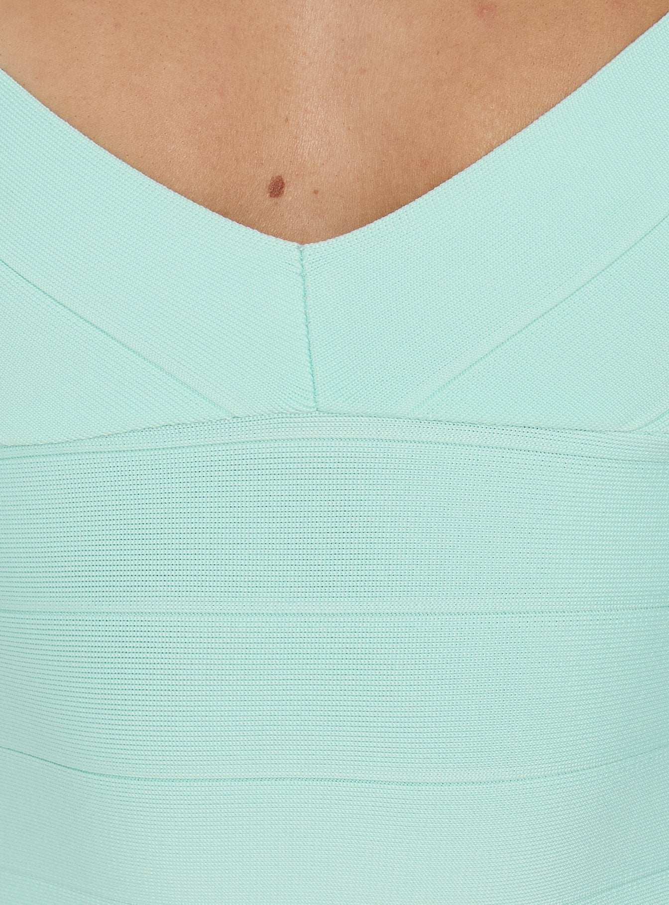 Sefina Aqua Bandaj Halter Yaka Bluz