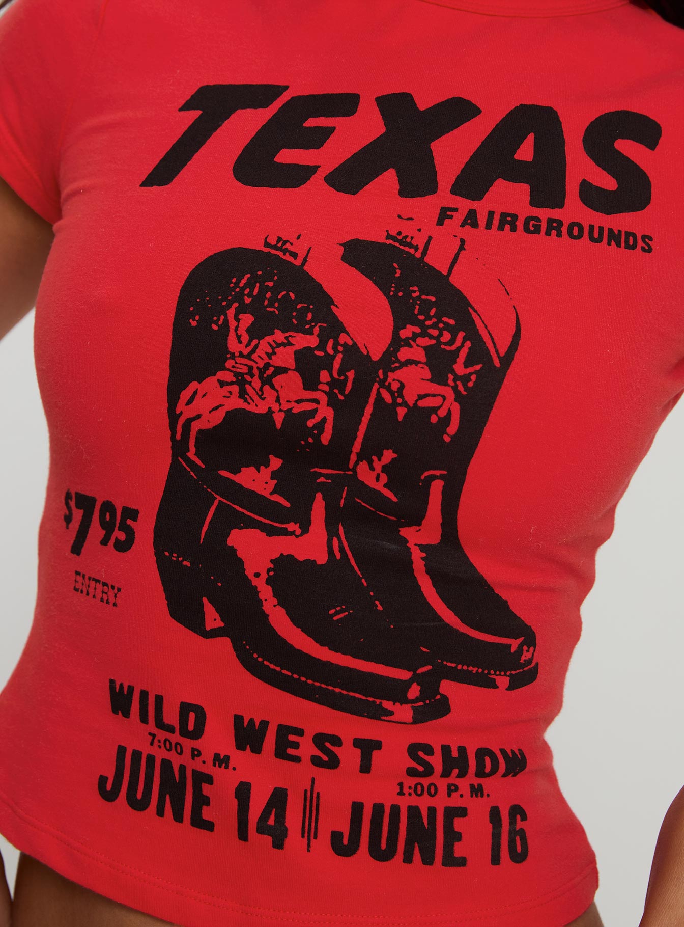 Kırmızı Texas Bebek Tişörtü