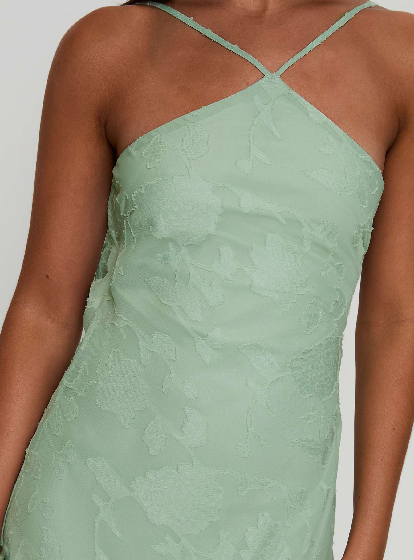 Zoelle Halter Yaka Maxi Elbise